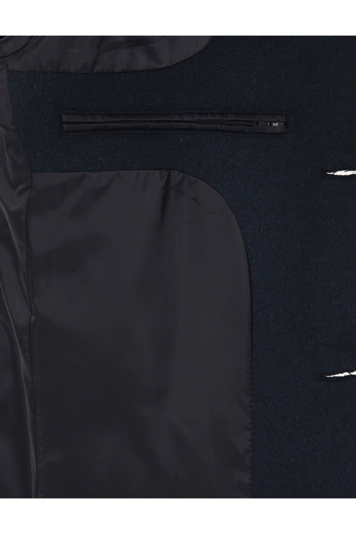 Pierre Cardin  Lacivert Ekstra Slim Fit Yün Karışımlı Kaşe Kaban 50297487-VR033 - Görsel 6