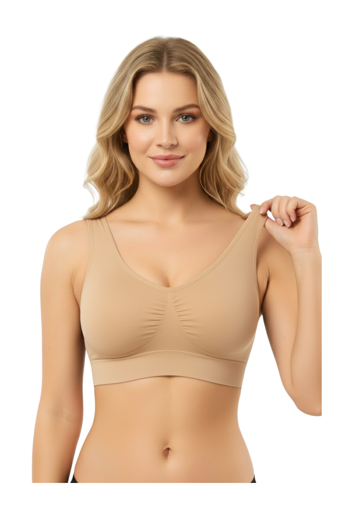 shiron  Ten Rengi Göğüs Toparlayıcı Kalın Askılı Korse Büstiyer Sarkma Önleyici Sütyen Dik Duruş Büstiyeri - Görsel 3