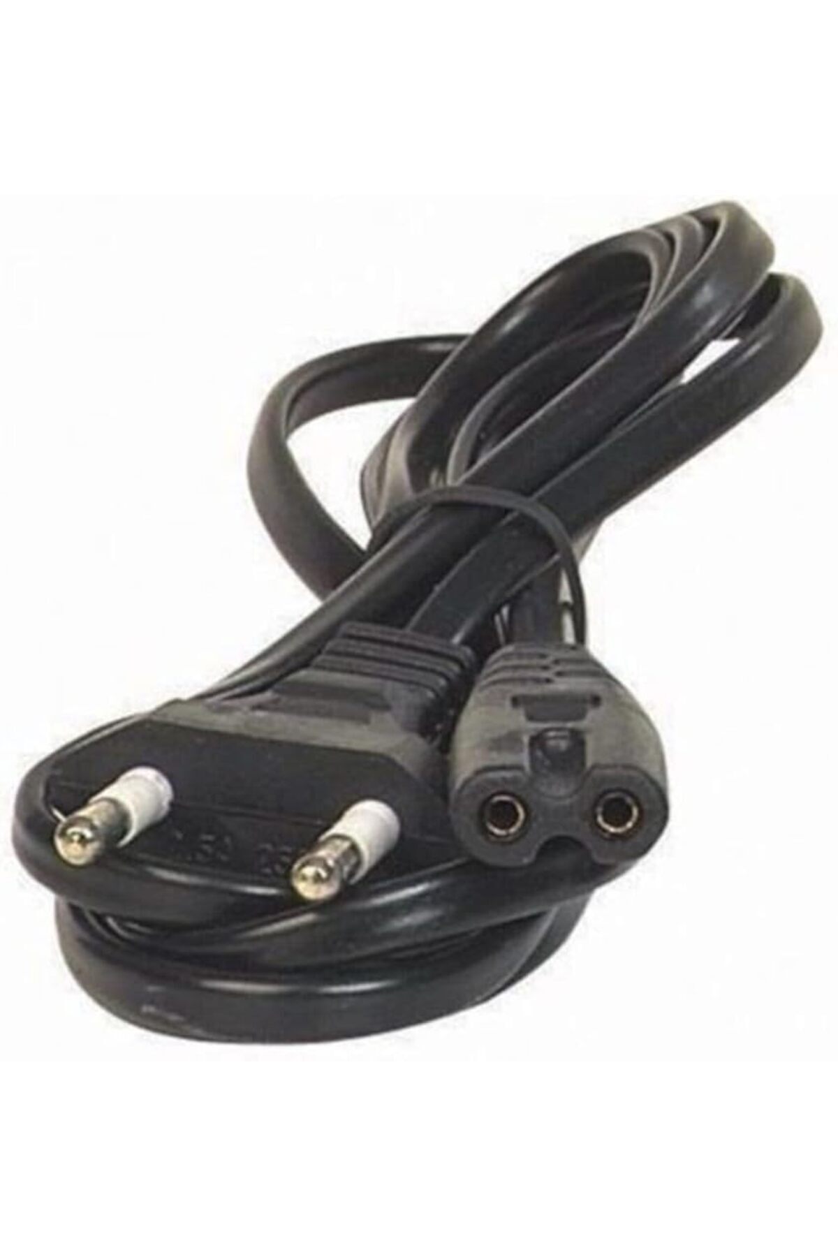 SoyluhanStore Elektrik Fişi 1,5 Metre Işıldak Traş Makinesi Şarj Kablosu Power Güç Kablosu Teyp Fişi