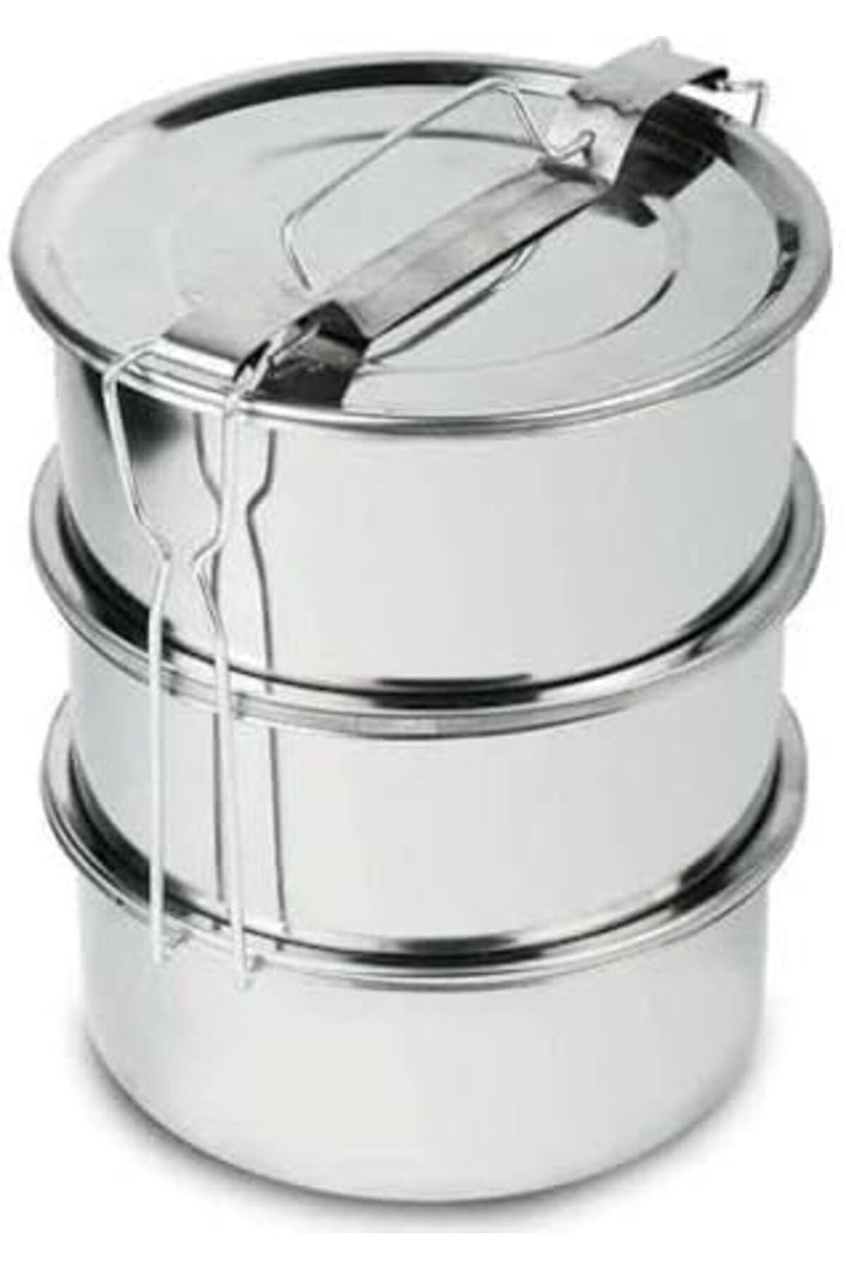 SoyluhanStore Yemek Taşıma 1no 1-2 kişilik 3 kap Full Çelik Sefer Tası