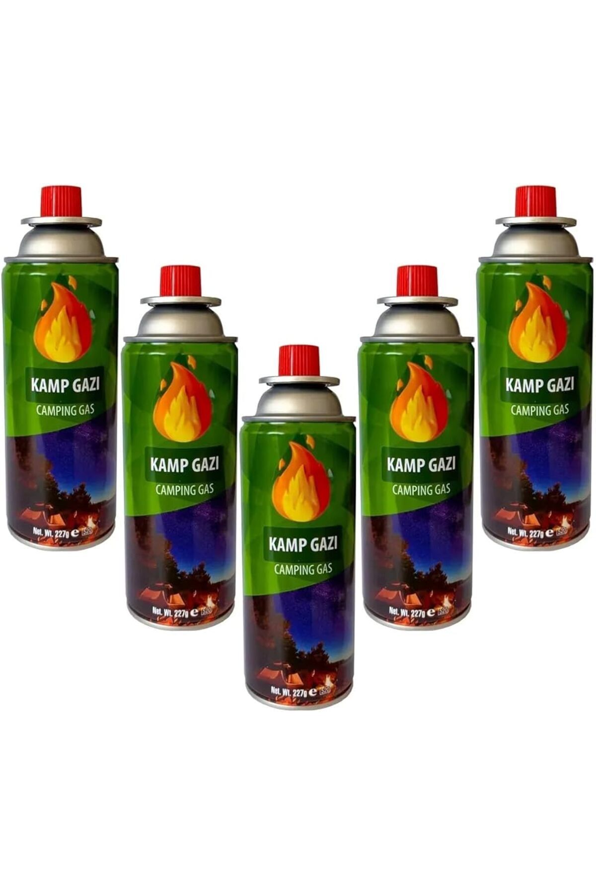 yenibagshop 5 Li Kamp Ocağı Tüpü Pürmüz Gaz Kartuş Seti Beşli Pürmüz Gazı 5 Adet Kamp Gazı Kartuş Seti