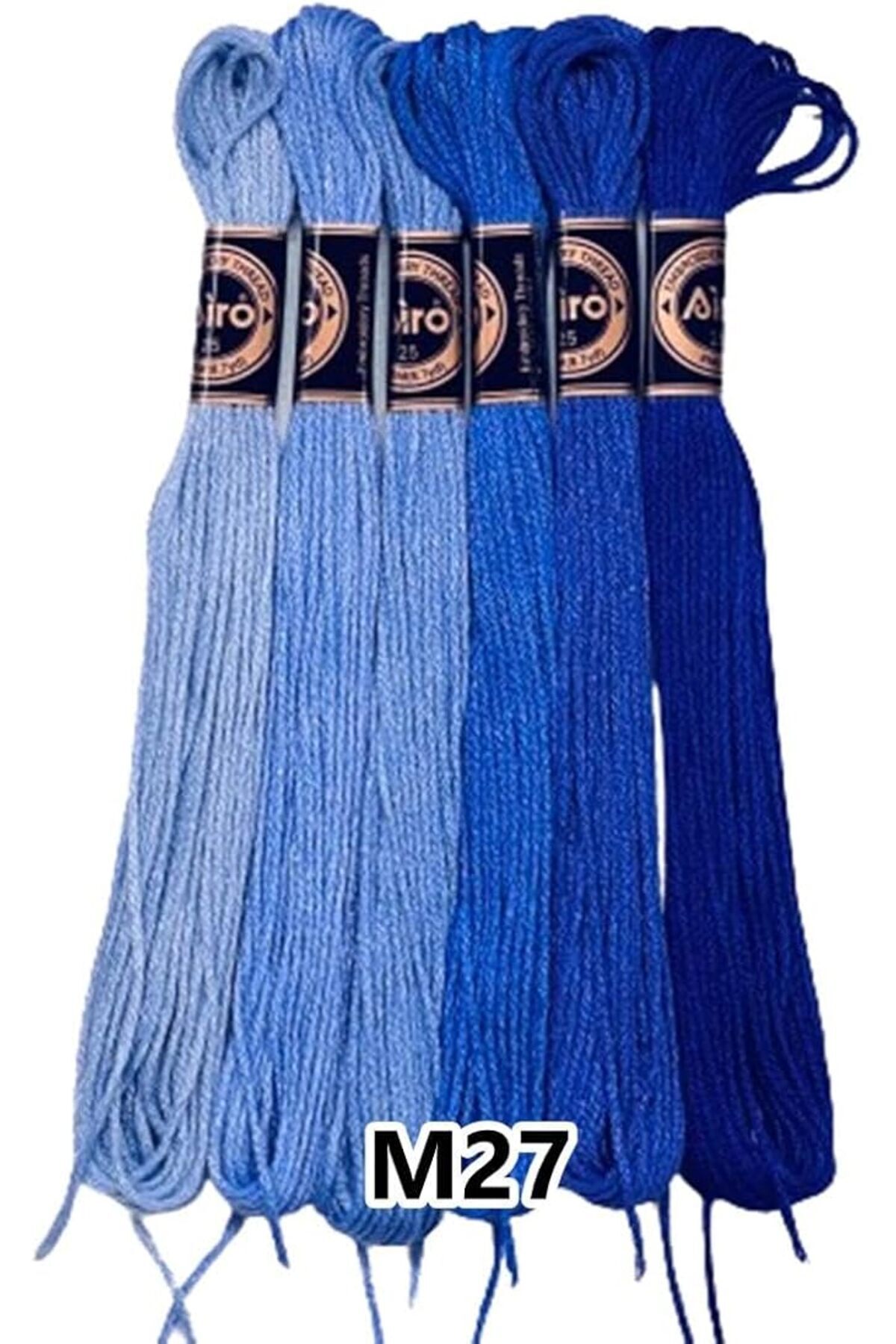 SoyluhanStore Muline Etamin Koton Nakış İpi İpliği 6 Adetli Set M27