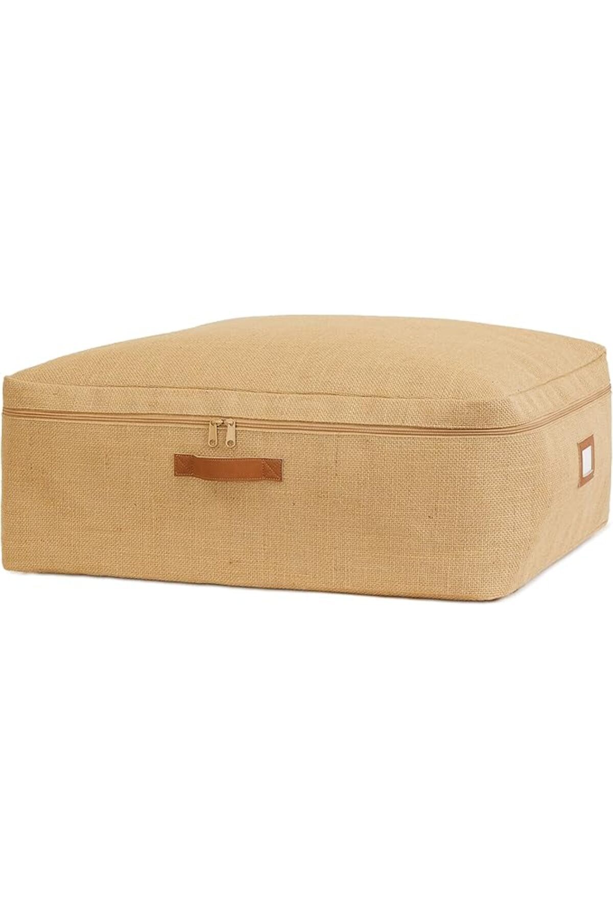 SoyluhanStore Home Textile Büyük Boy Jüt Baza Altı Hurç 62 x 46 x 22 cm