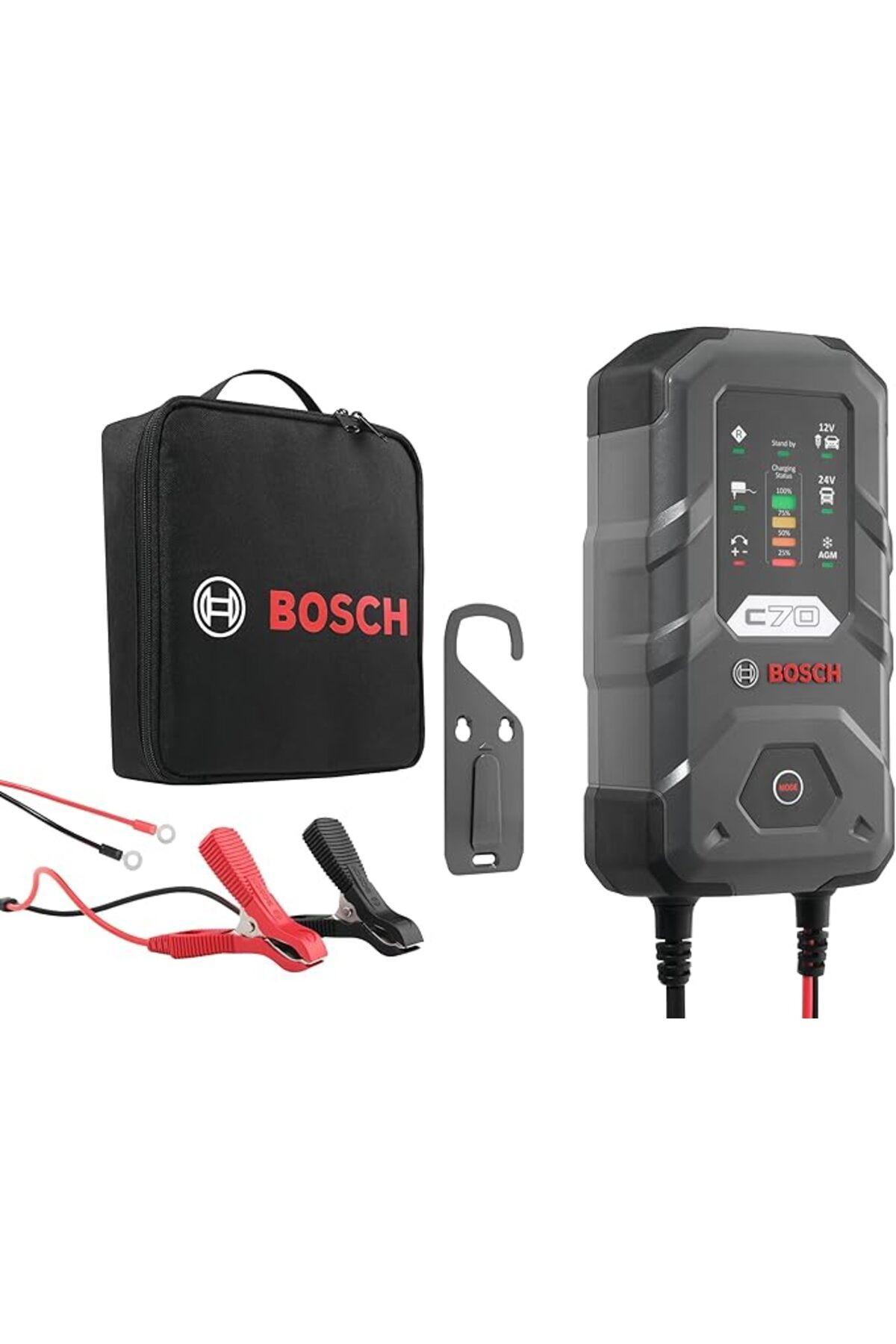 SoyluhanStore C70 12V & 24V Akü Şarj Cihazı