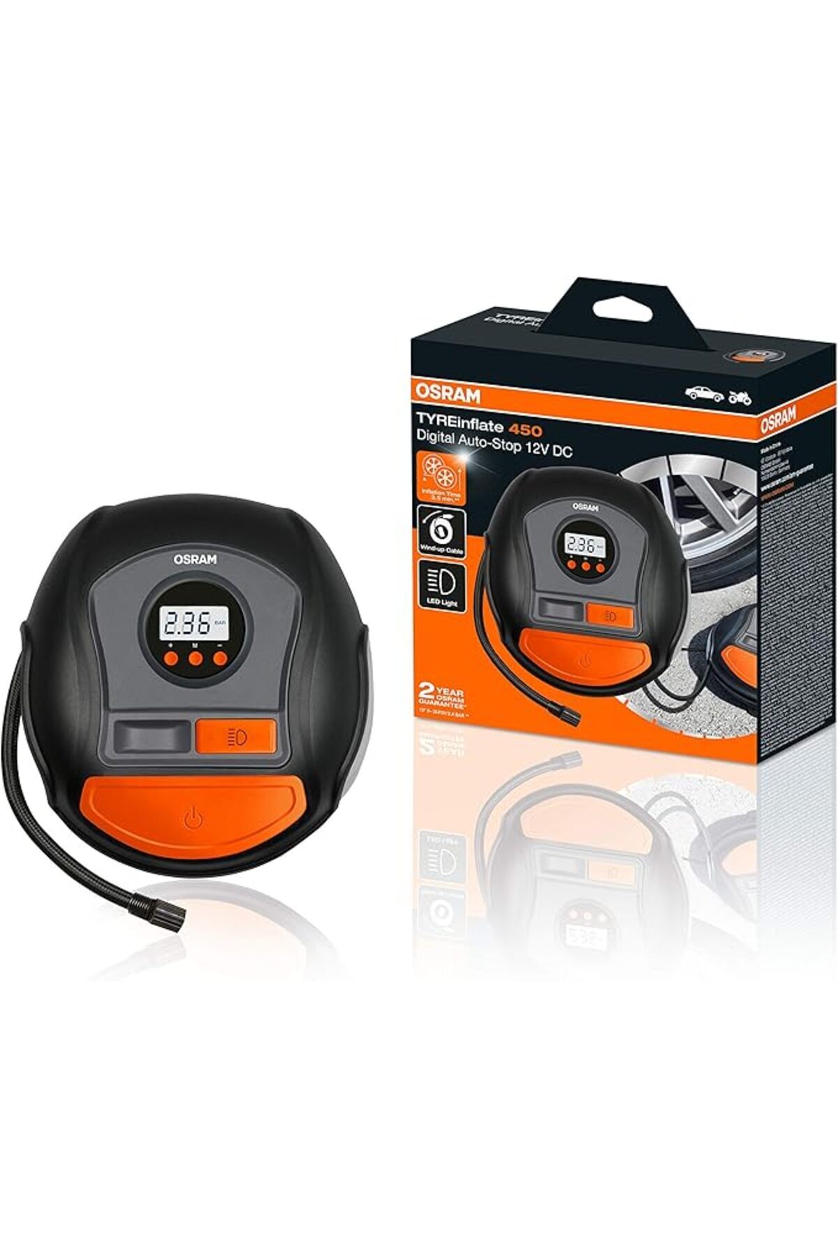 yenibagshop Lastik Şişirme Kompresörü Tyreinflate 450