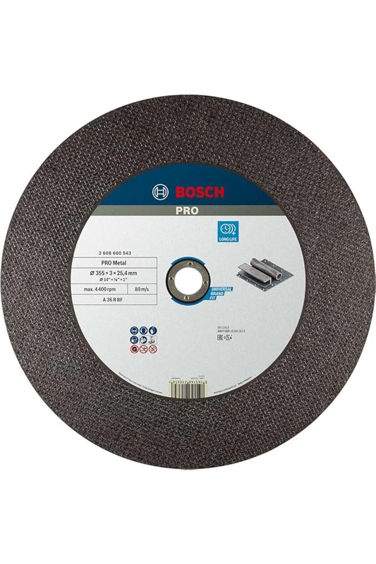 SoyluhanStore Professional aksesuar 2608600543 kesme diski, Gri, 2608600543