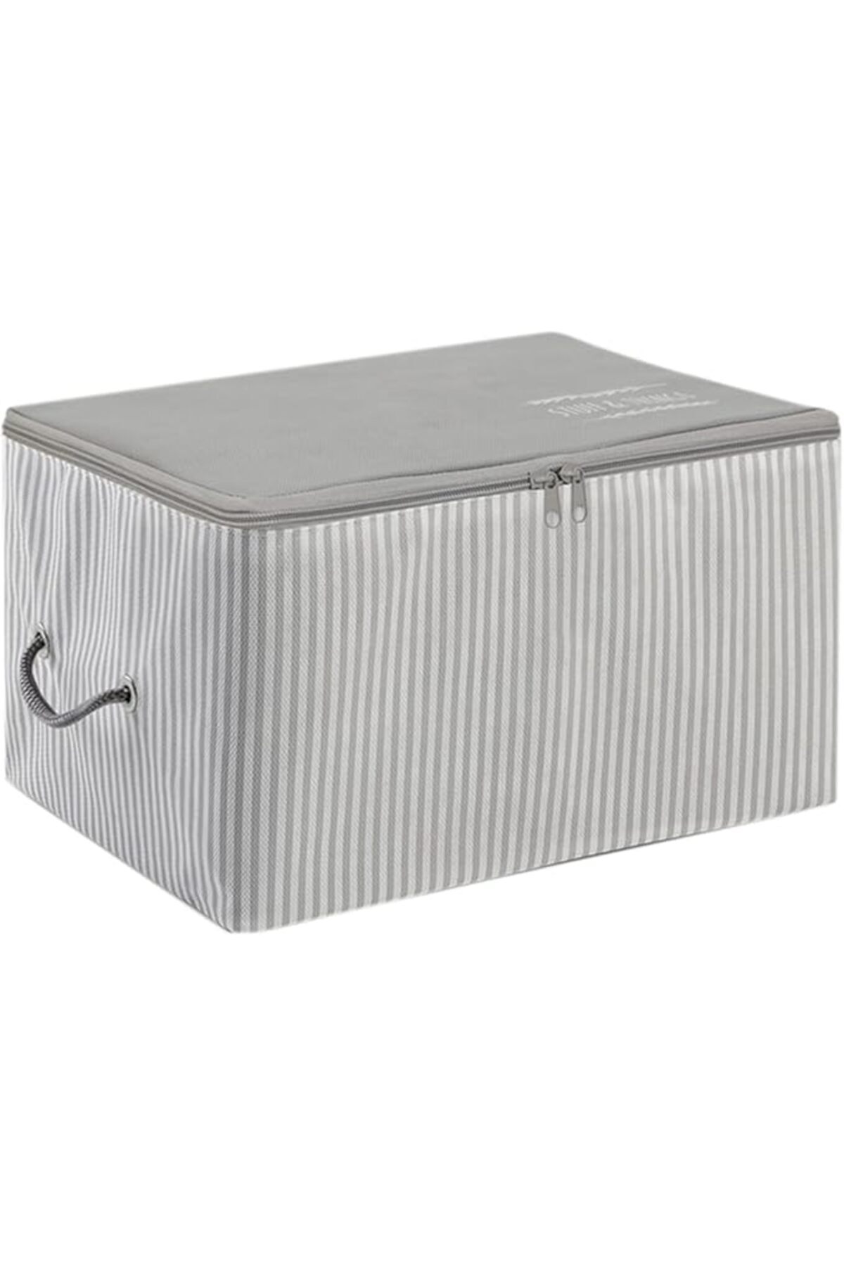 Genel Markalar Home Textile Küçük Boy Gri Çizgili Stuff & Things Hurç 30 x 22 x 18 cm