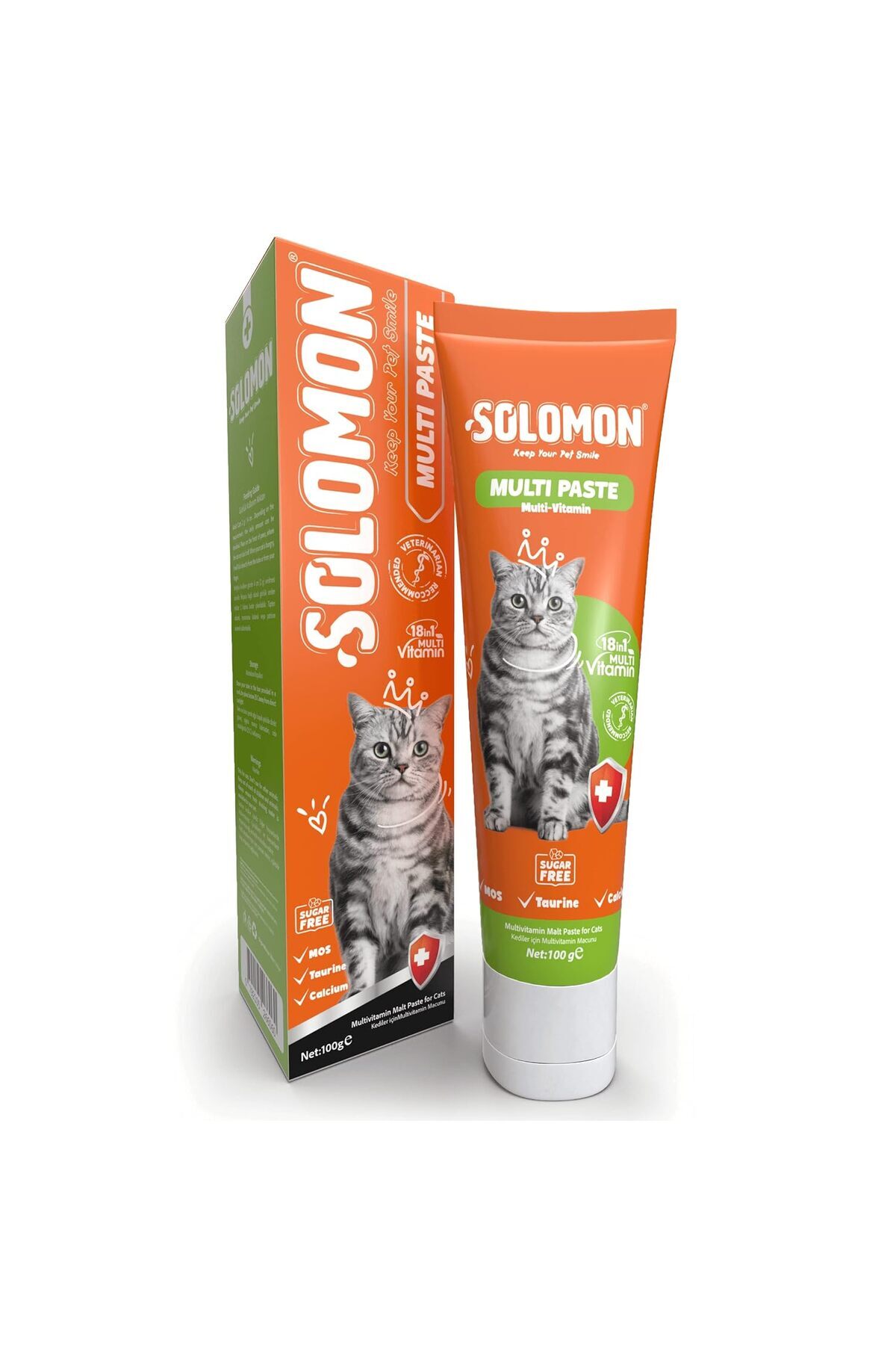 Hype Store Solomon Multi Paste 100 Gr Kediler Için Bağışıklık Sistemi Destekleyici Tüy Yumağı Oluşumunu Engelle