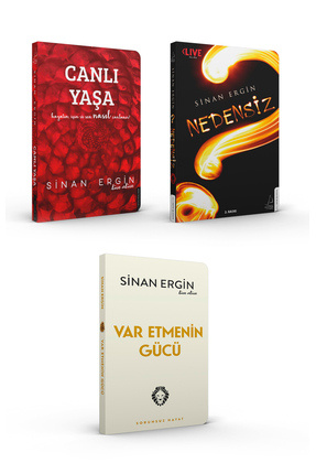 Destek Yayınları Sinan Ergin 3 Kitap Set - Canlı Yaşa - Var Etmenin Gücü - Ne...