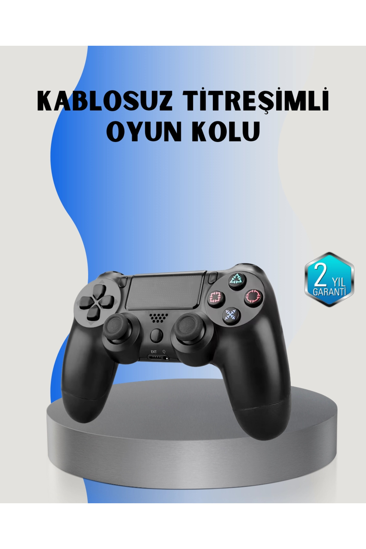 Belle Fusion BFS PS4 Uyumlu Kablosuz Oyun Kolu – Gerçekçi Titreşimli Geri Bildirim
