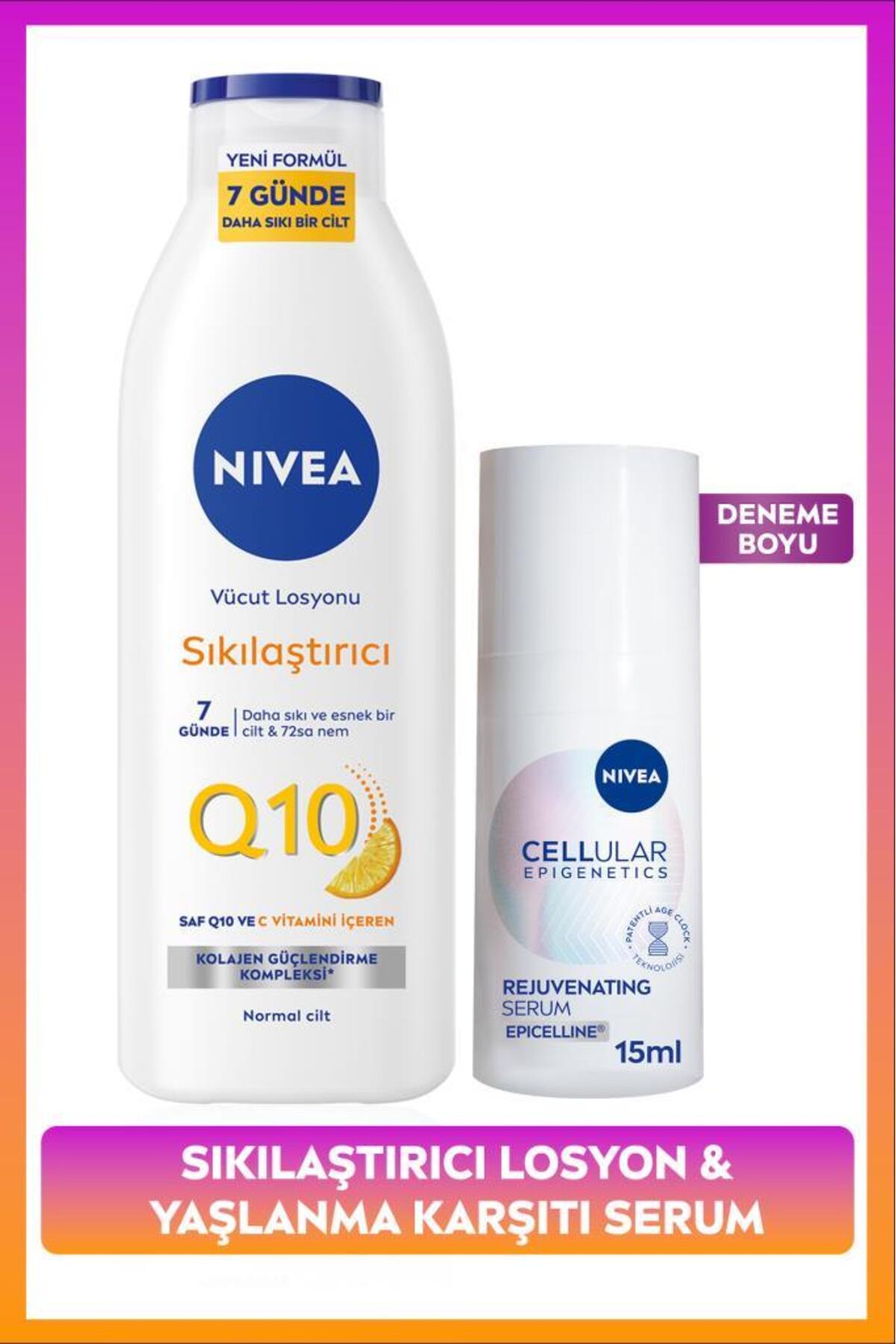 NIVEA Cellular Epigenetics Rejuvenating Yaşlanma Karşıtı Cilt Serumu 15ml ve Sıkılaştırıcı Losyon 250ml — SET.NVE.1309