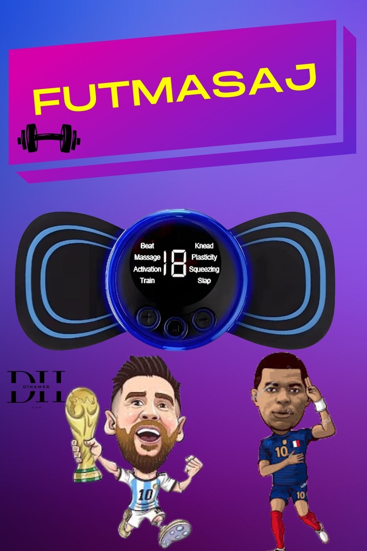 Dihamer Futmasaj Futbolcu Kas Baldır Ayak Güçlendirici