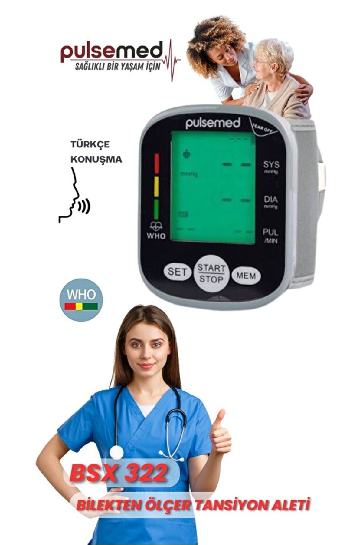 diğerr1 PULSEMED BİLEKTEN KONUŞAN TANSİYON ALETİ