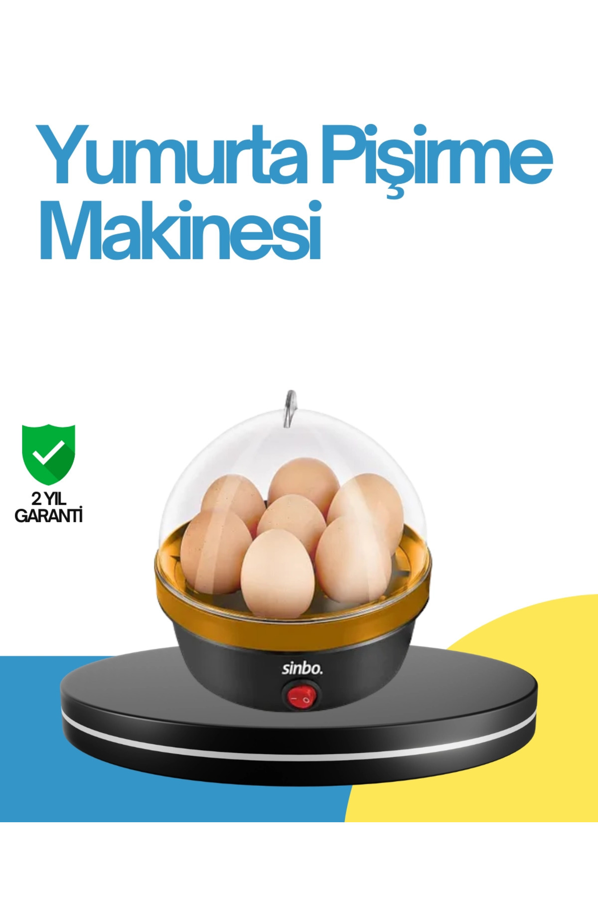 tetikteknoloji BFS 7 Yumurta Kapasiteli Yumurta Pişirme Makinesi Rafadan Orta ve Katı