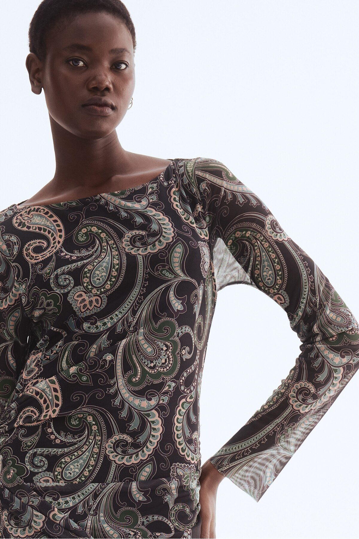 لباس توری دراپه H&M