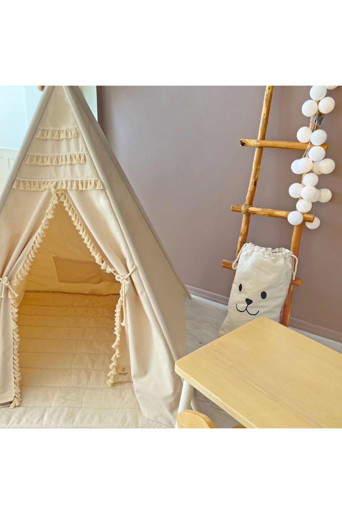 PAMUKA Oyun Çadırı Boho ve Oyun Halısı fotoğrafı 6 (önizleme)