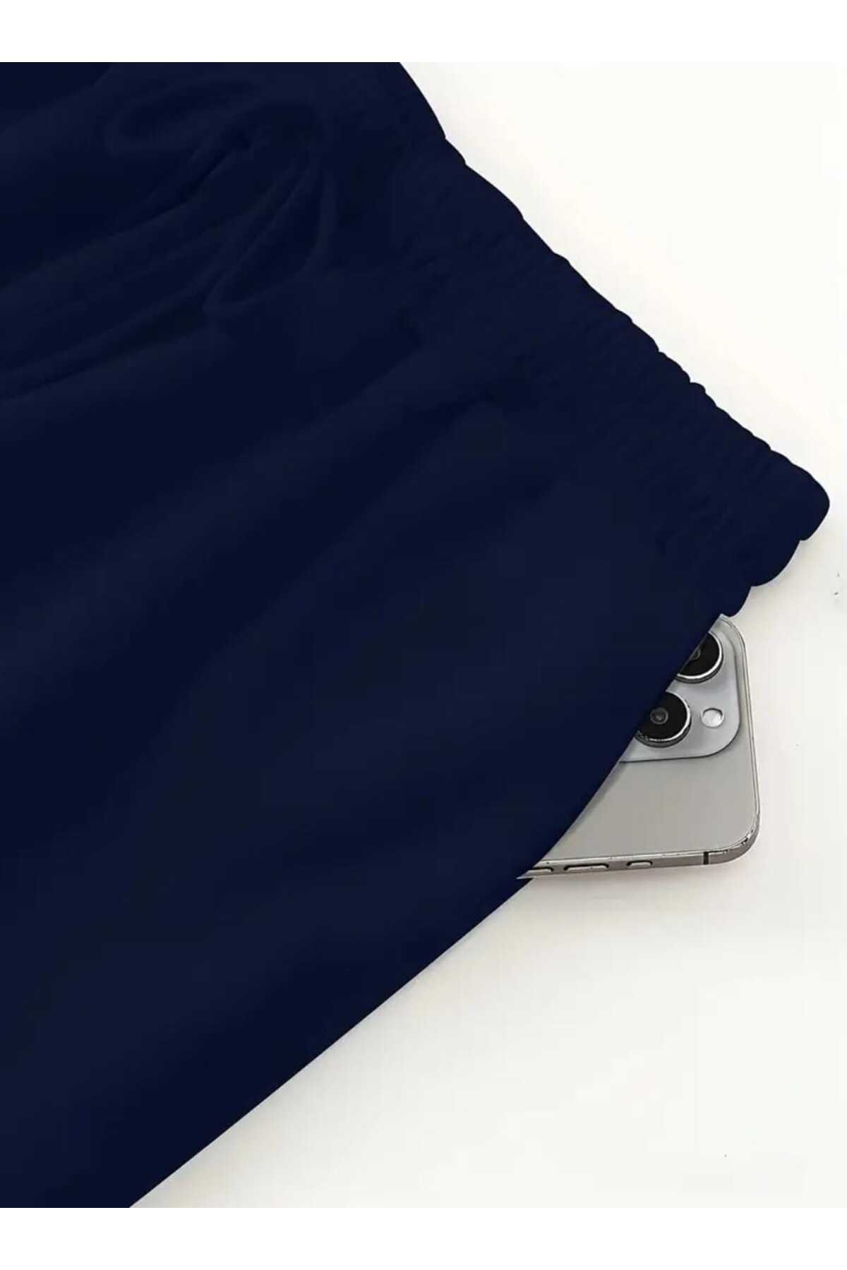 Le Vion  Re7edi Unisex Baggy Baskılı Iki Iplik Oversize Eşofman Pantolon - Görsel 3