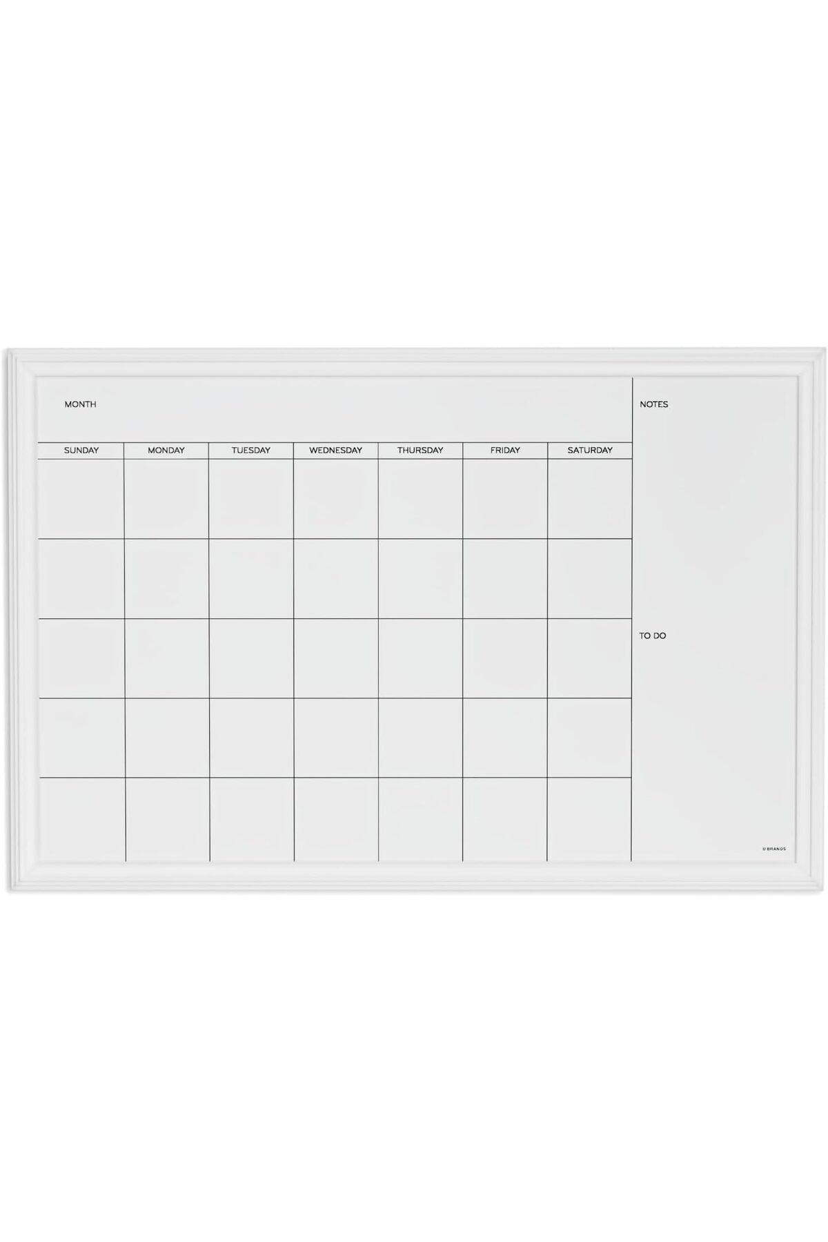 STOREMAX Brands marka manyetik tahta folyosu, duvar tahtası, tebeşir tahtası, 50,8 x 76,2 cm, beyaz ahşap çer