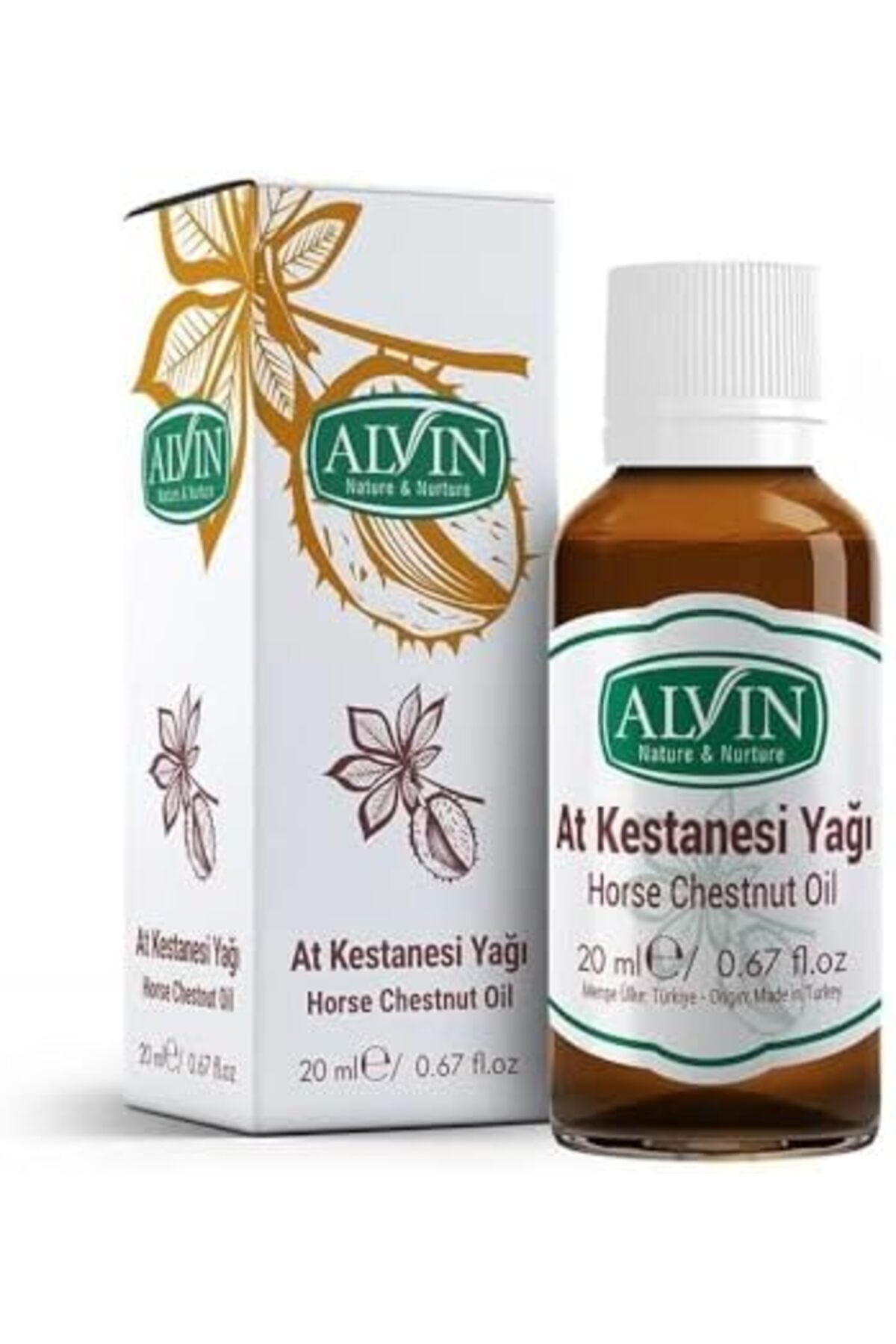 STOREMAX Alvin At Kestanesi Yağı, Soğuk Sıkım ve Doğal, Horse Chestnut Oil, 20 ml 1174223