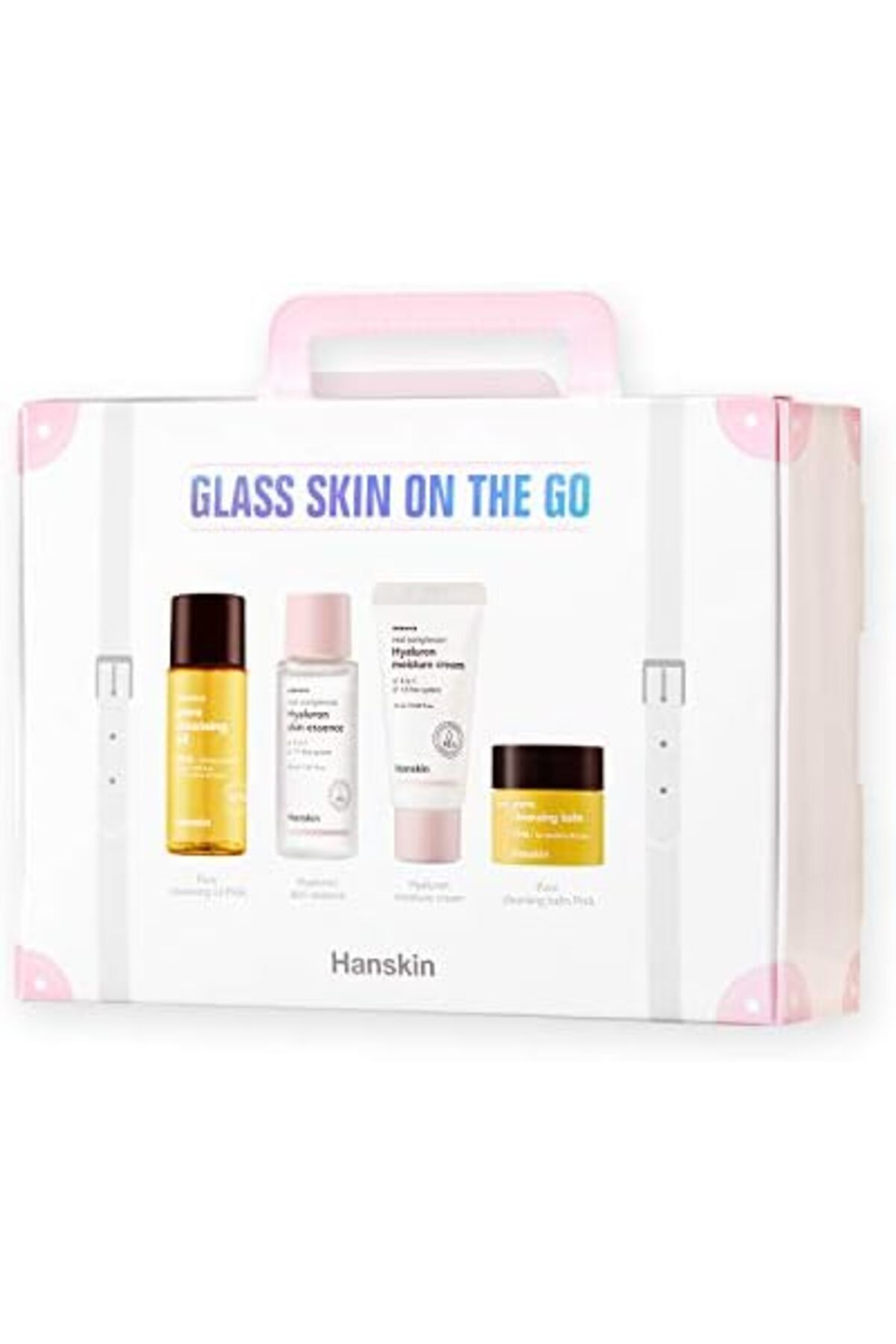 STOREMAX Hanskin Glass Skin On The Go-Seyahat Boy Cilt Bakım Seti/Temizleyici/Sakinleştirici/Nemlendirici 11