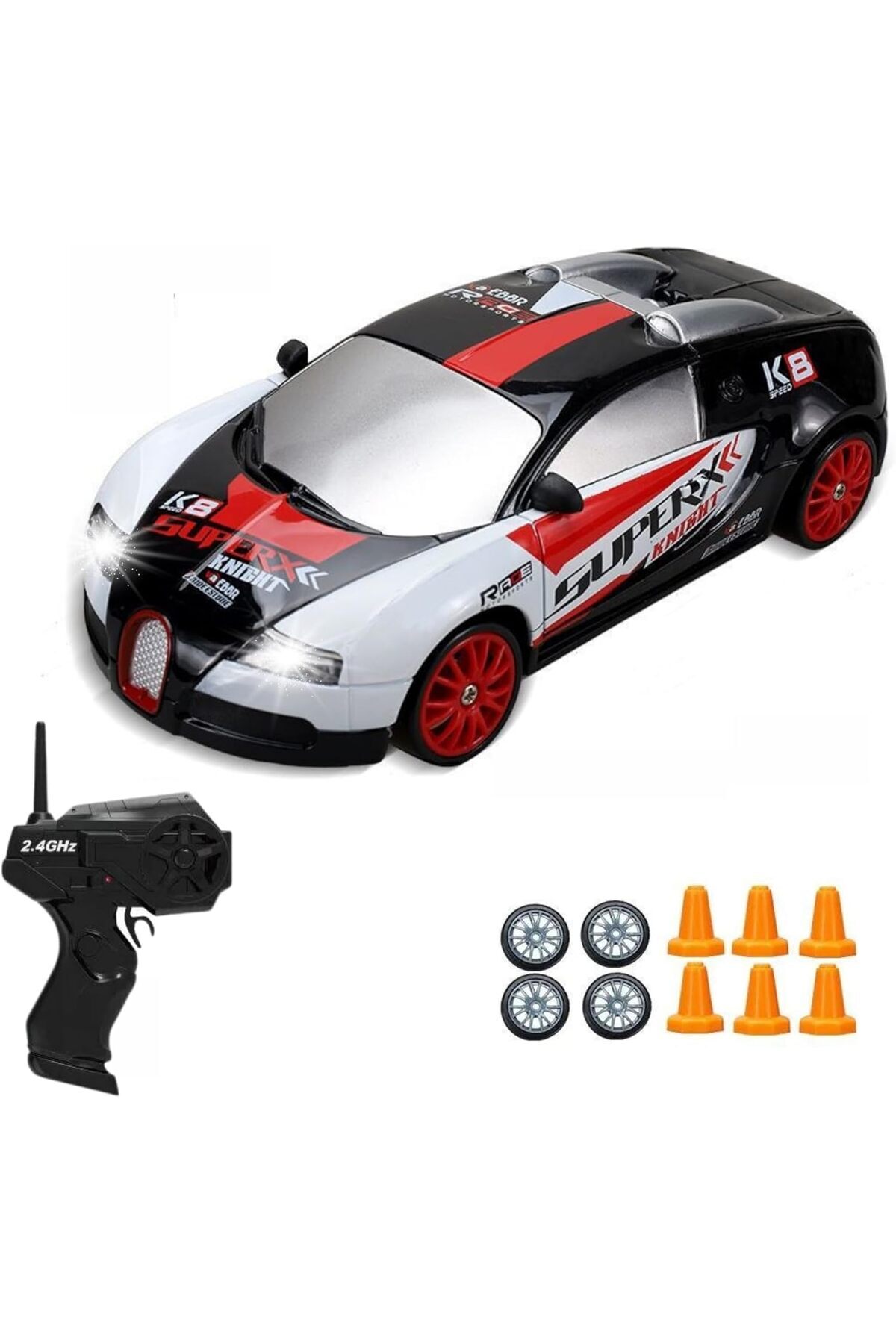 STOREMAX Ölçek Oyuncak 4x4 Uzaktan Kumandalı 20 KM/H Hız Için Üretilmiş Şarjlı Araba Rc Yarış Arabası Full Fo