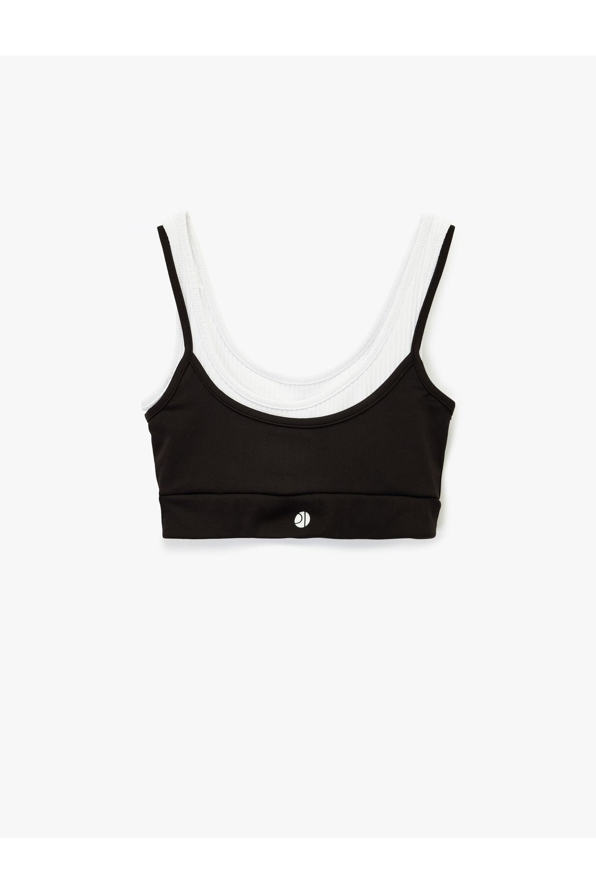 Koton Slim Fit Çift Askılı Kolsuz Sporcu Sütyeni görsel 4