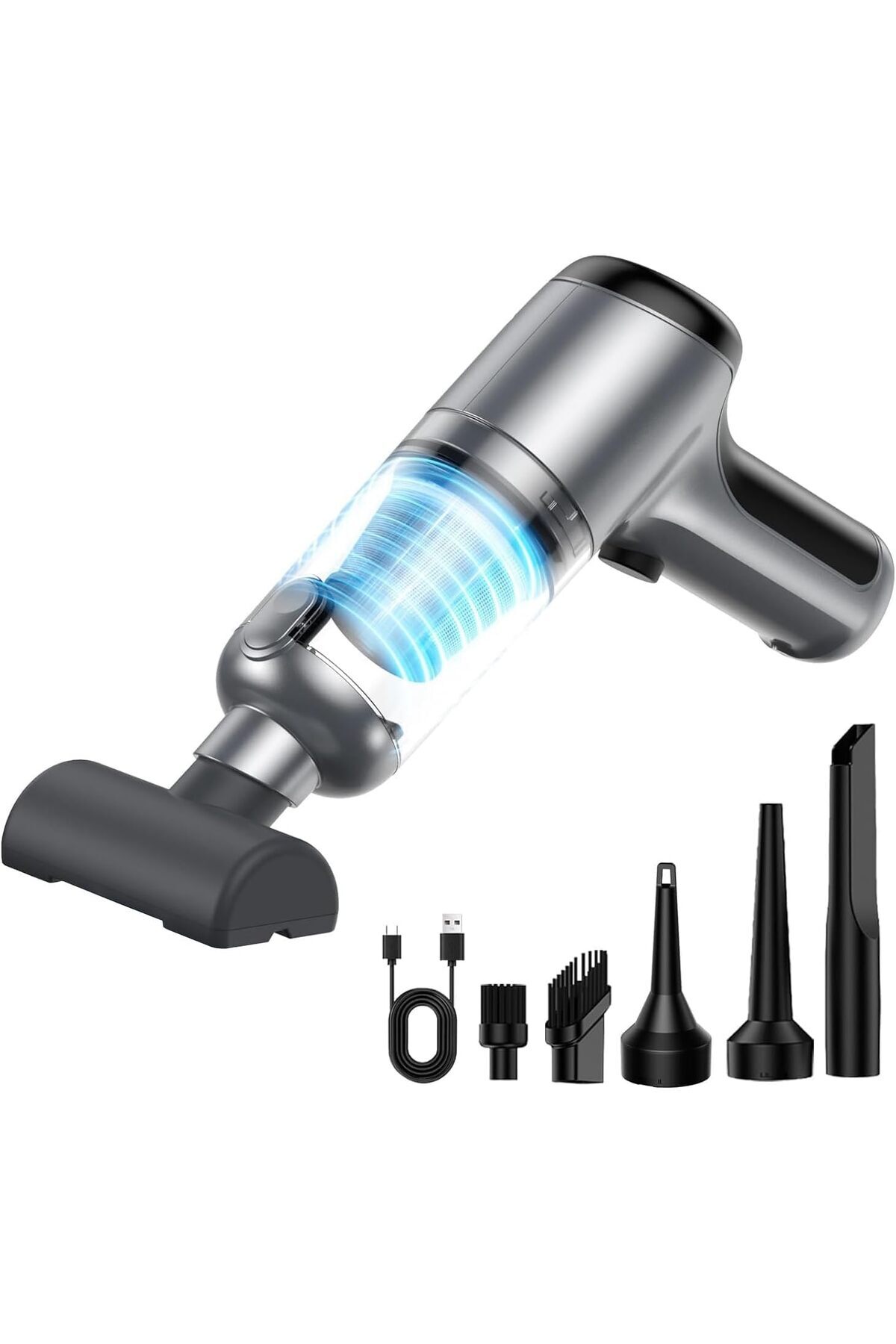 STOREMAX Araba Süpürgesi Taşınabilir Kablosuz, 3'ü 1 Arada Şarj Edilebilir Süpürge, 18000 PA Yüksek Güçl