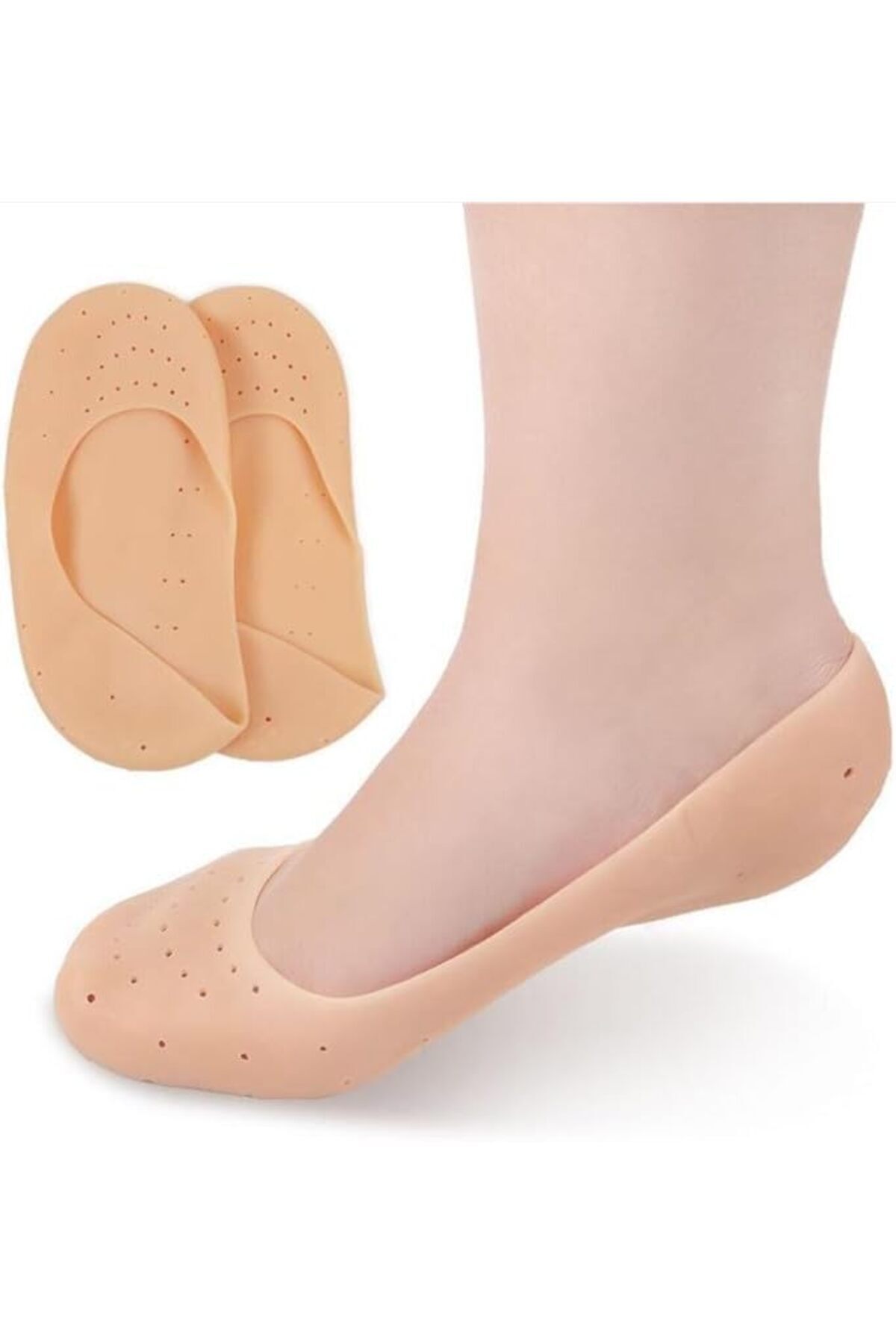 STOREMAX BUNYON Ayak Topuk Çatlak Çorabı Esnek Silikon Patik Ayak Yastık Pedi Taban Ayak Koruyucu Nemlendiric