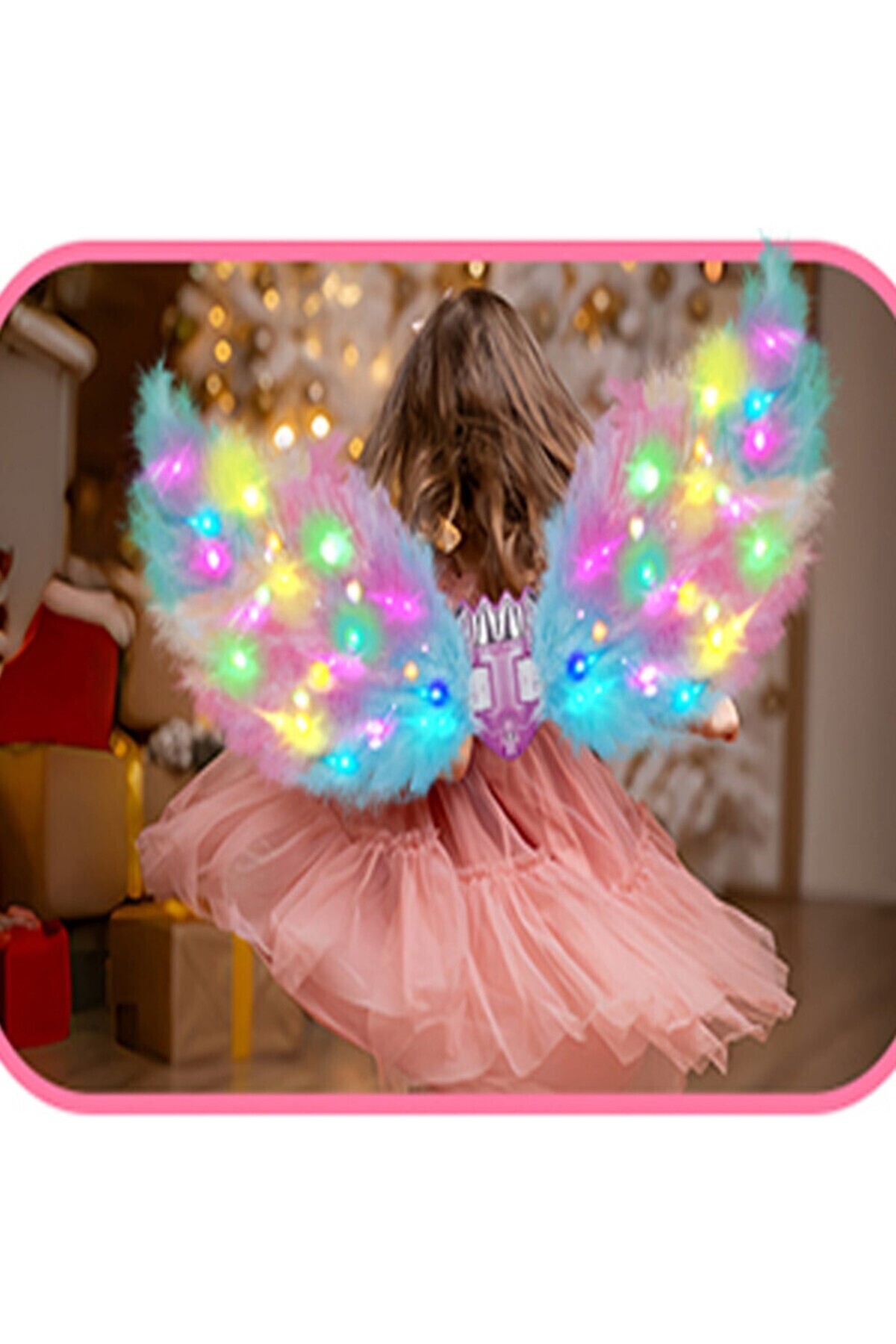 Bloomie's Bloomie Dıy LED Işıklı Hareketli Melek Kanatları Seti Peri Kanatları Büyük Boy