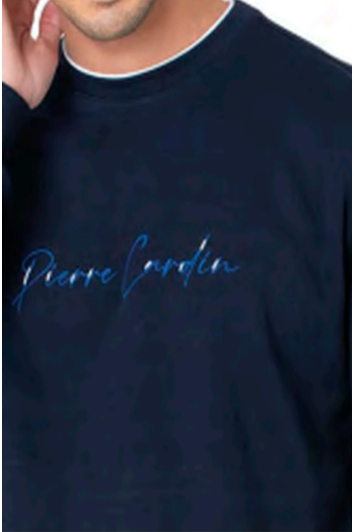 ست گرمکن ـ سویشرت و شلوار ورزشی مردانه راسته فاق نرمال آستین بلند | پیر کاردین Pierre Cardin W.A.26IBO - تصویر 2