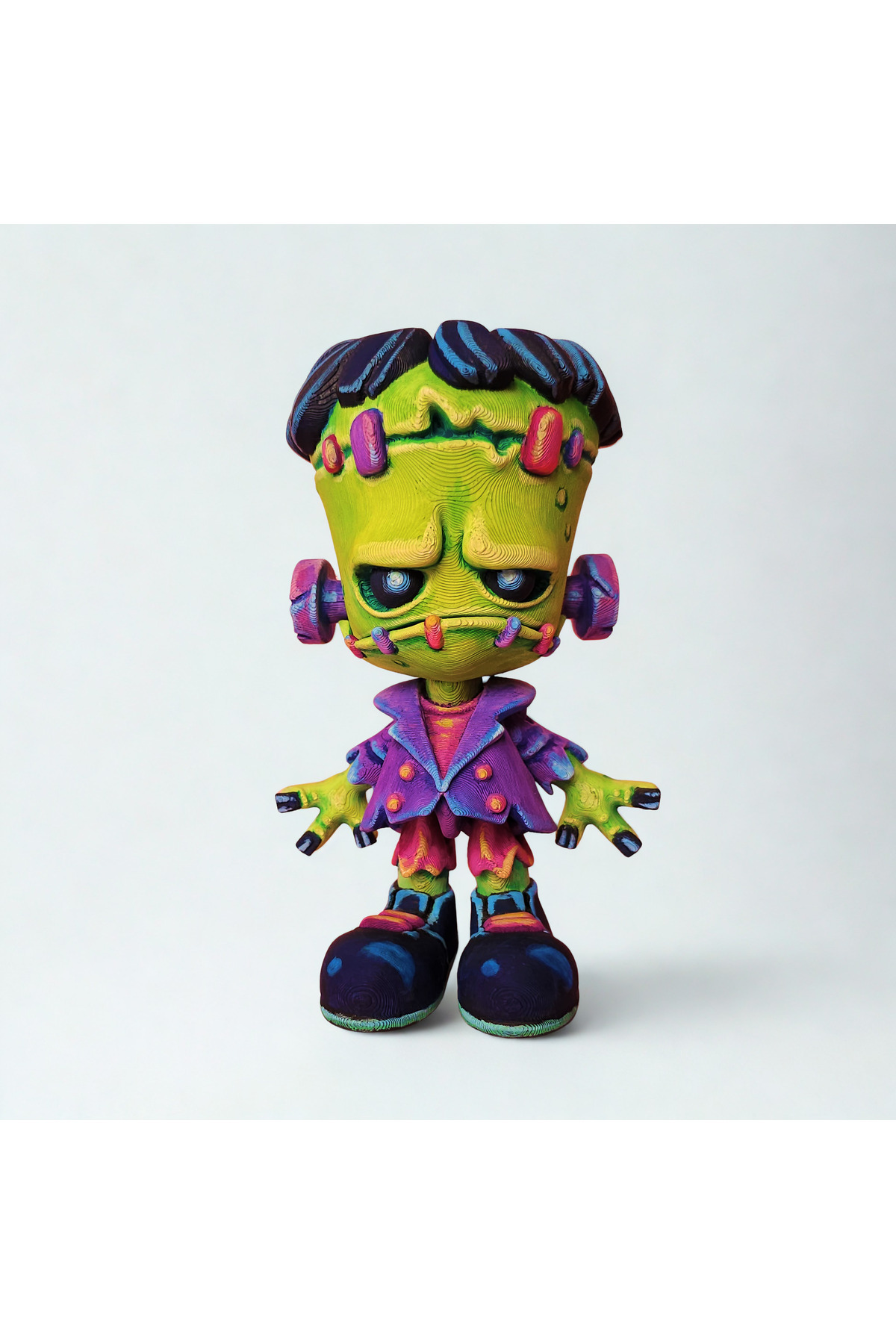 Torchive Kült Bilim Kurgu Figürü – Frankenstein Dekoratif Koleksiyon Figürü – Renkli Tasarım, Plastik Malzeme