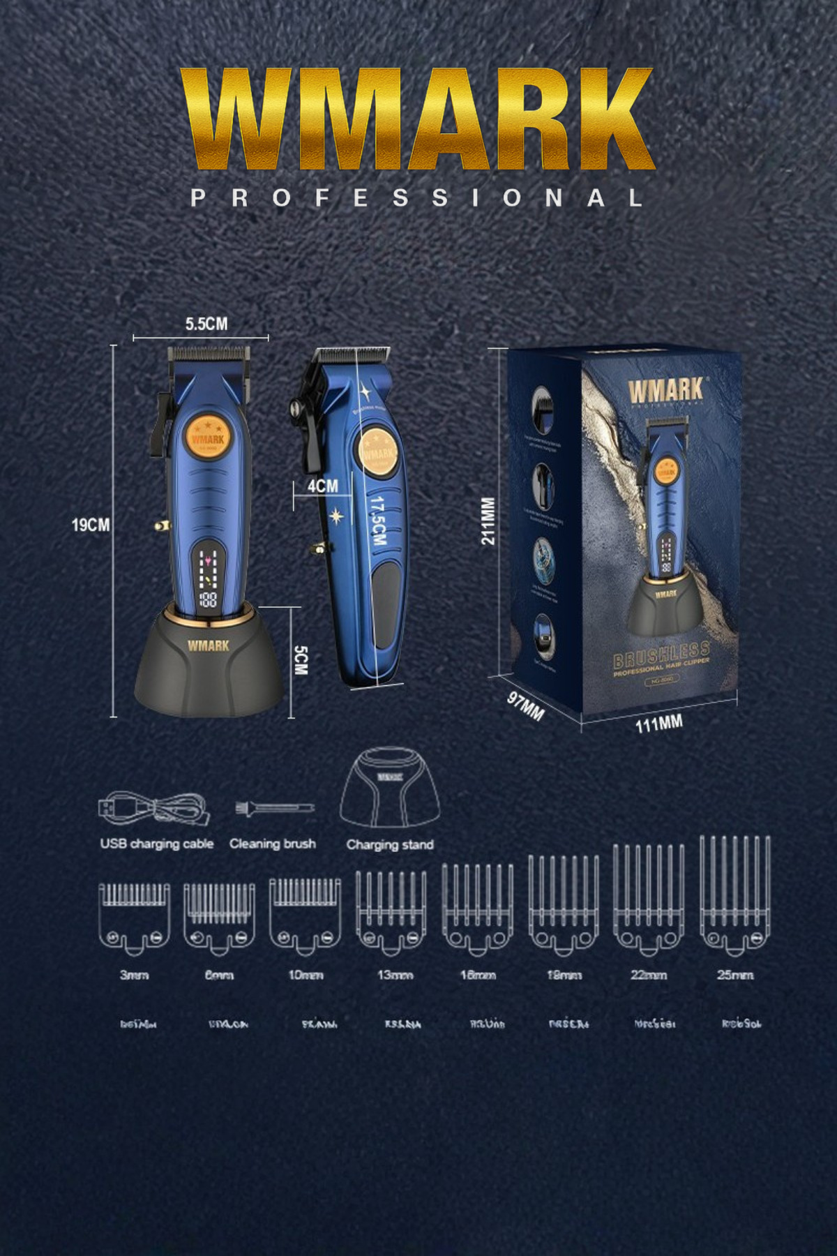 Brushless Hair Clipper (USB charged) Hair And Beard Maker NG-8060