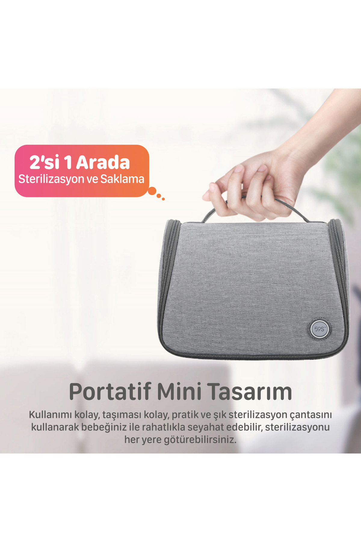 59s P11 Ultraviyole Çok Fonksiyonlu Sterilizasyon Çantası fotoğrafı 3 (önizleme)