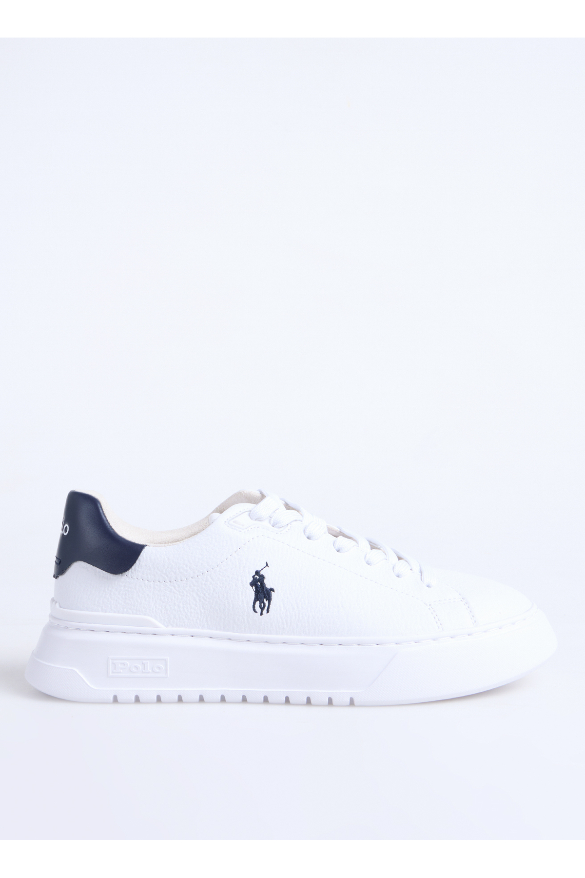 رالف لورن کفش کتانی مردانه سفید - سرمه‌ای RLITE COURT-SNEAKERS-LOW TACER