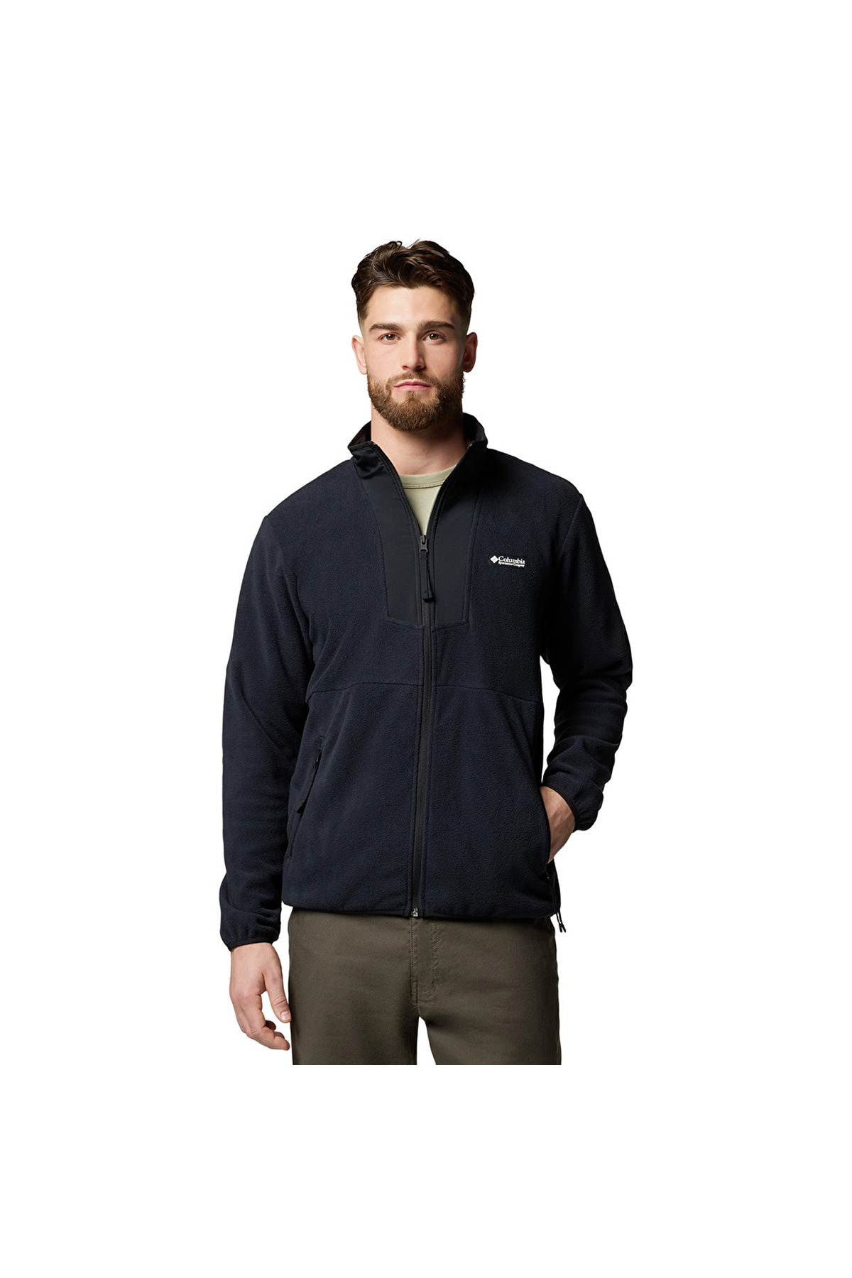 کلمبیا کت و شلوار مردانه Sequoia Grove Full-Zip Fleece مشکی مخصوص فضای باز، مدل AM0596-011