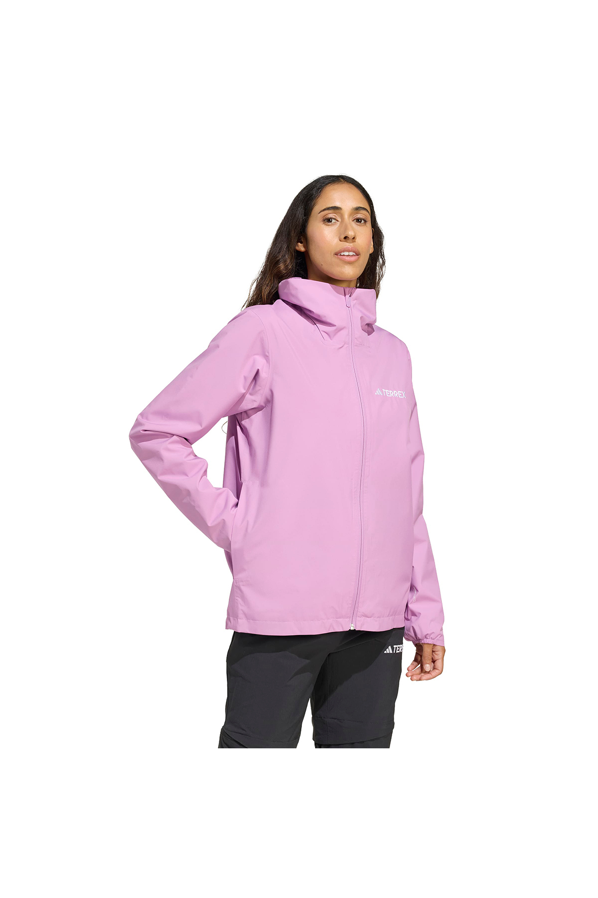 adidas Multi Essentials 2L Rain Kadın Mor Outdoor Ceket JY0481 görsel 3