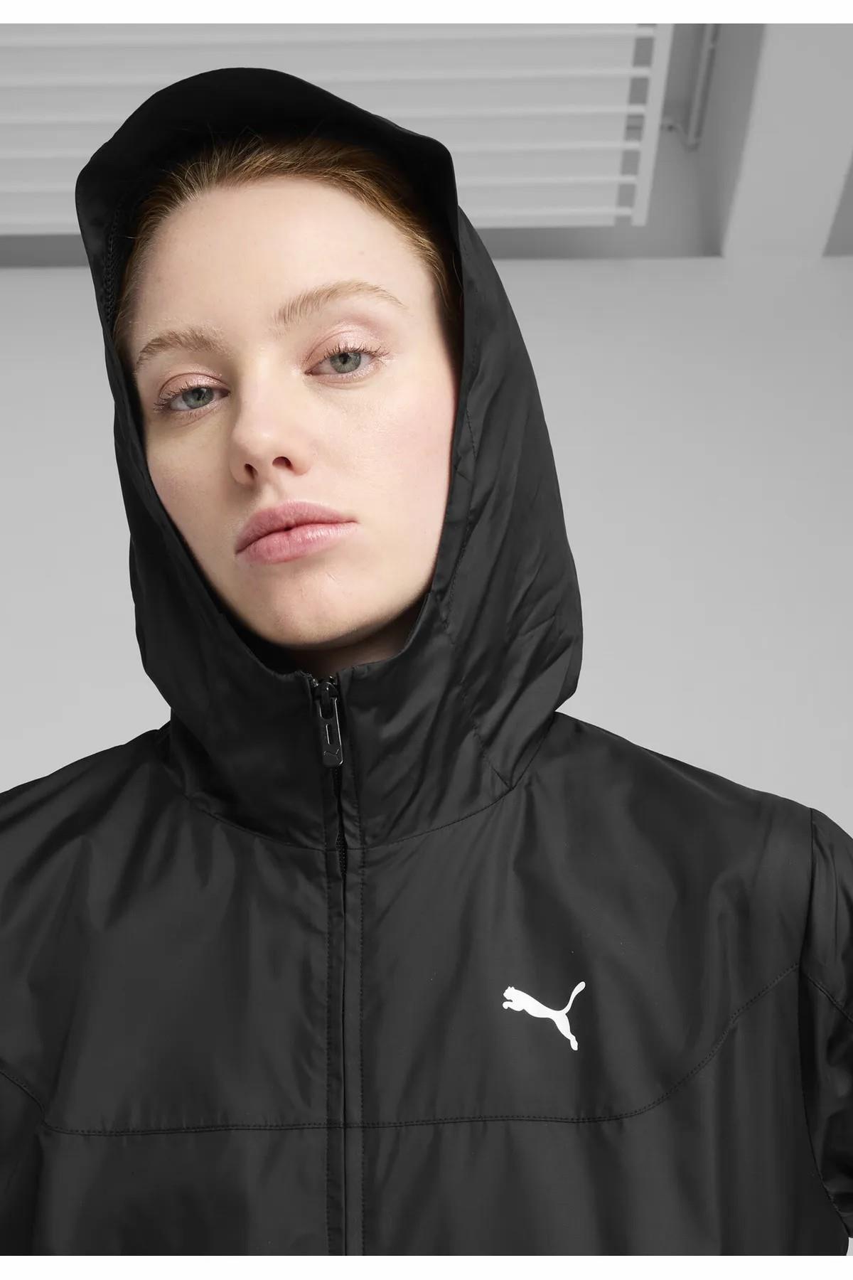 Puma Kadin Siyah Ess Regular Windbreaker 68513301 Ceket 68513301-Siyah görsel 7