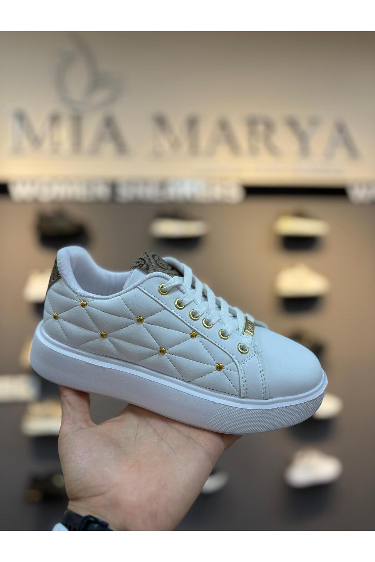 Mia marya Altın Detaylı Kadın Günlük Spor Ayakkabı - Fiyatı, Yorumları