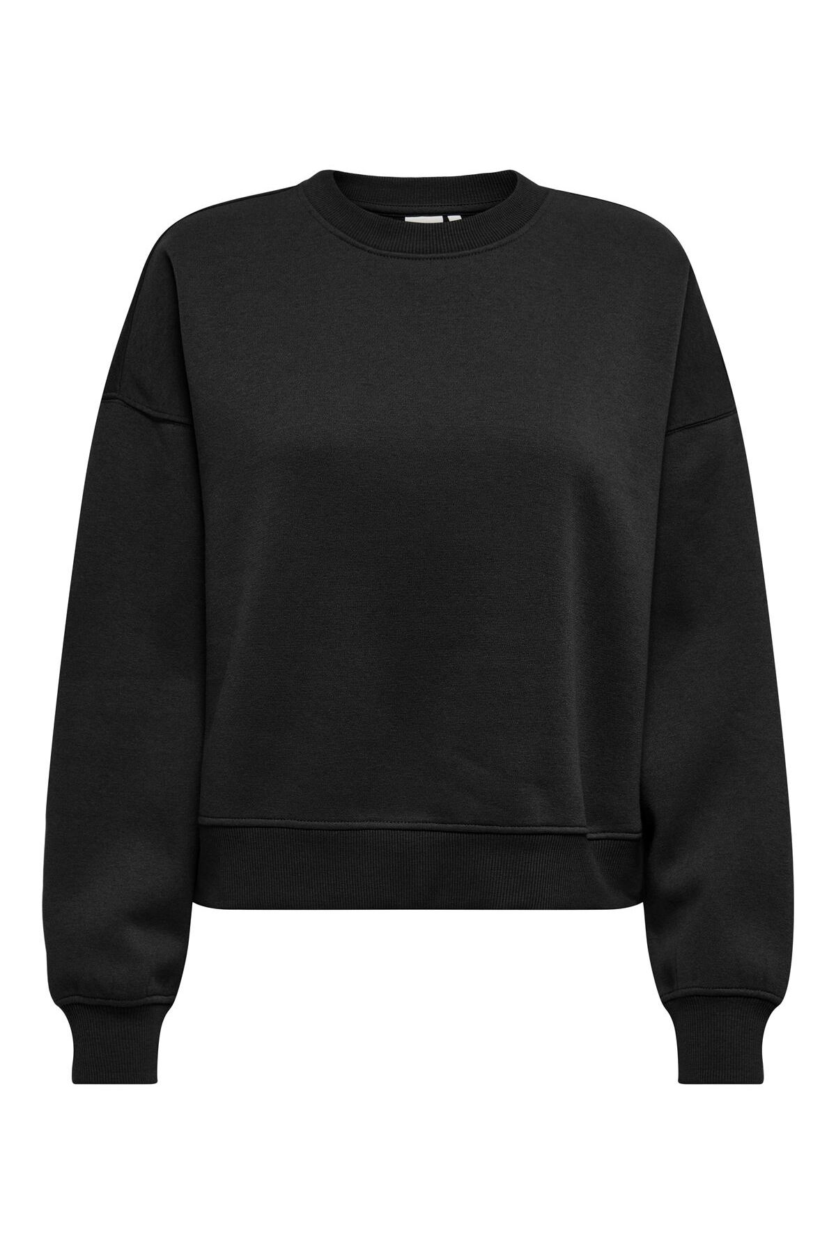ONLBEST life L/S CREW NECK SWT noos Women's Black Sweatshirt - 15338727