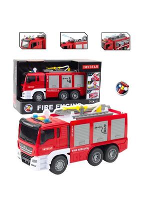 Tıfıl Toys Sürtmeli 1:12 Sesli Işıklı Su Püskürtmeli Çift Merdivenli Full Fon...