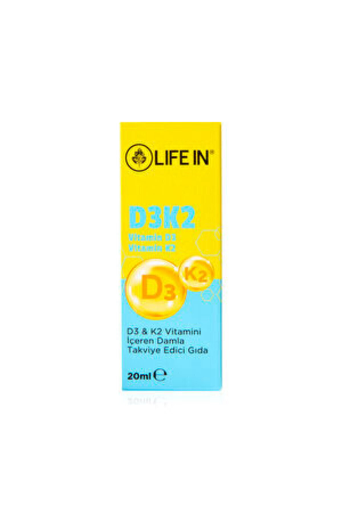 Life In D3 K2 Vitamini Içeren Damla Takviye Edici Gıda 20 ml
