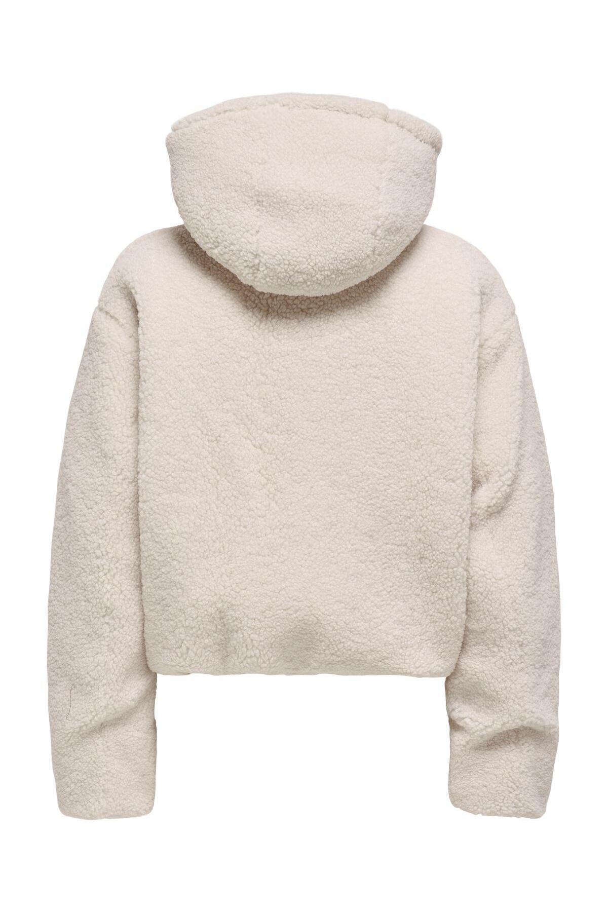 ONLY  ONLMARIA REV PUFFER JACKET CC OTW Kadın Beyaz Dış Giyim - 15350542 - Görsel 3