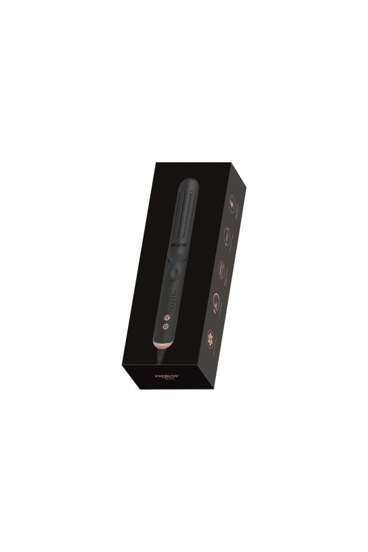 مكواة فرد الشعر السيراميكية 2 في 1 ومكثفة للشعر بقوة 60 واط (RE-2116)