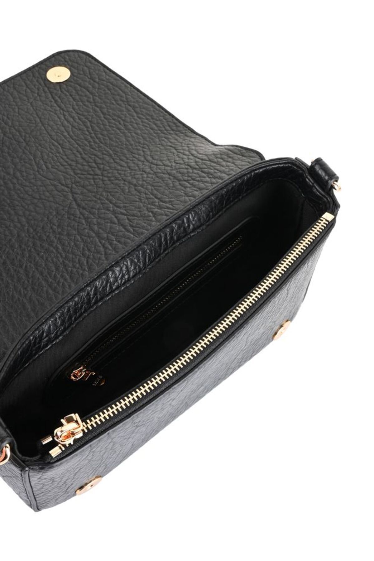 Love Moschino Women's Metal Logo Zipper Closure Leather Short