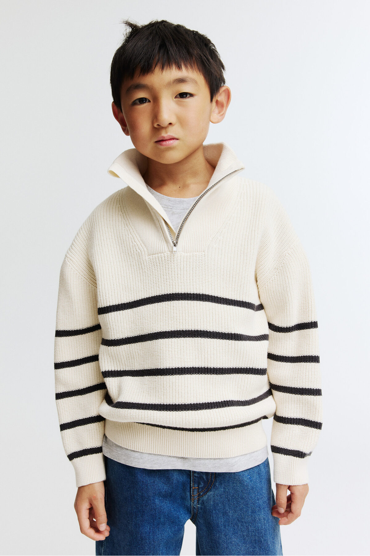 H&M Yarım Fermuarlı ve Pamuklu Kazak - Fiyatı, Yorumları