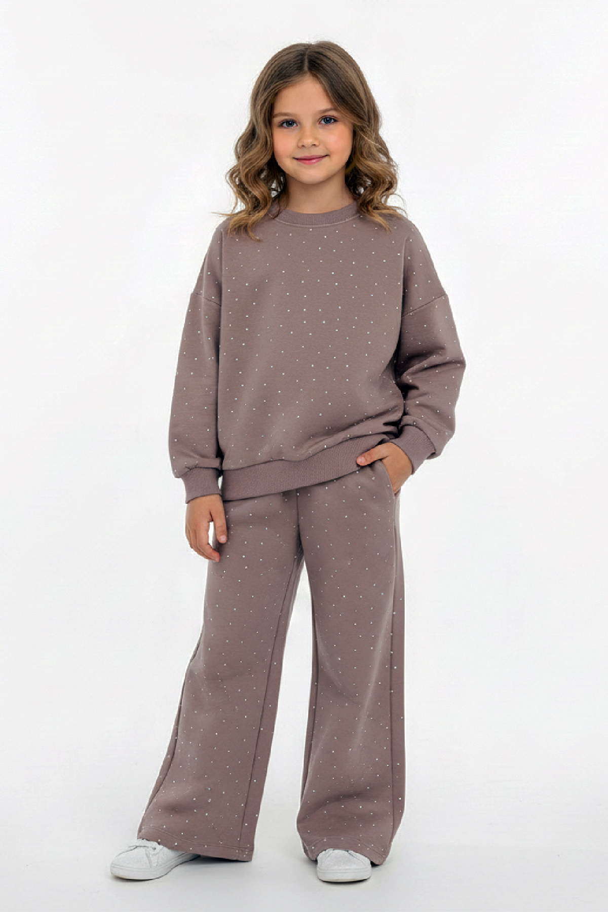 MODANINO Детски комплект с камъни за украса - 2 нишки - без шардони, горна и долна част - 5-12 години 12424