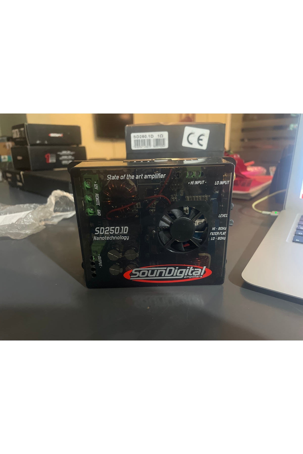 Soundigital Deniz Sound Garage Mono Amfi SD250.1D 1X250 Rms Subwoofer Amfisi Mini Amfi