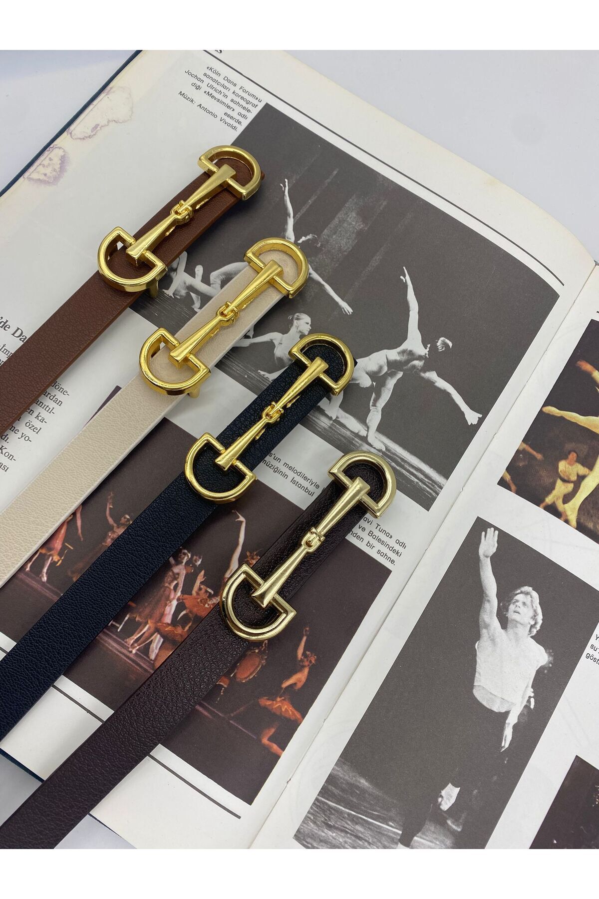 Genel Markalar  1,5cm 4'lü trend kadın pantolon kemeri, elbise kemeri, ceket kemeri - Görsel 3