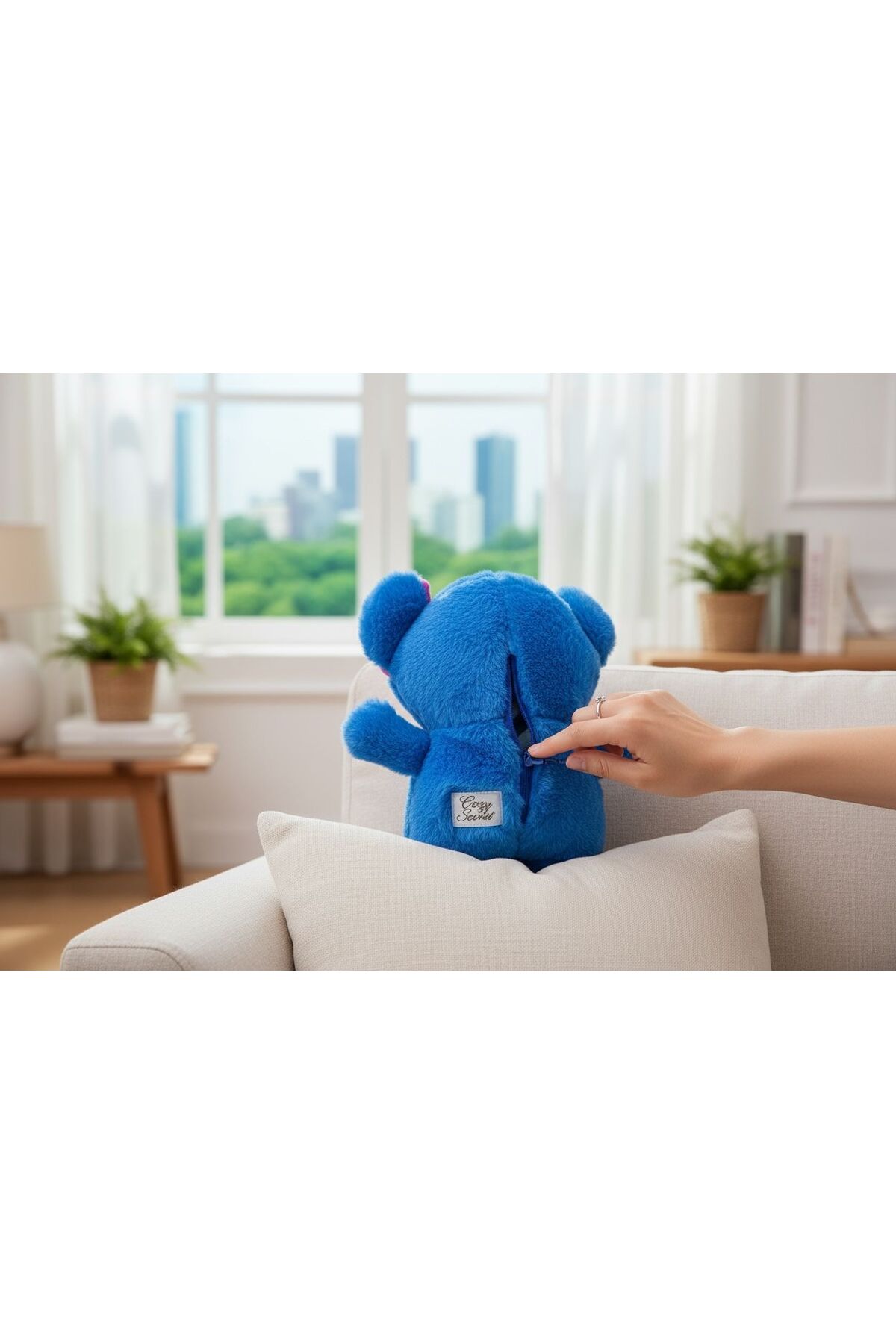 onestophube Stitch Nefes Alan Peluş Premium Kumaşlı 3 Fonksiyonel Işıklı & Müzikli Hareket Eden Kulaklar 30 Cm fotoğrafı 6 (önizleme)