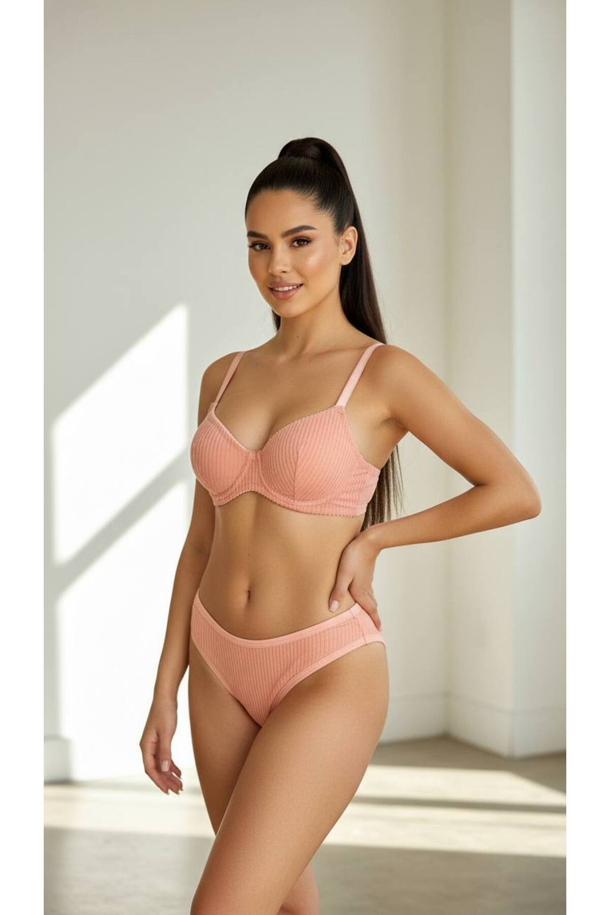 Pink Dali Cotton Underwire Set